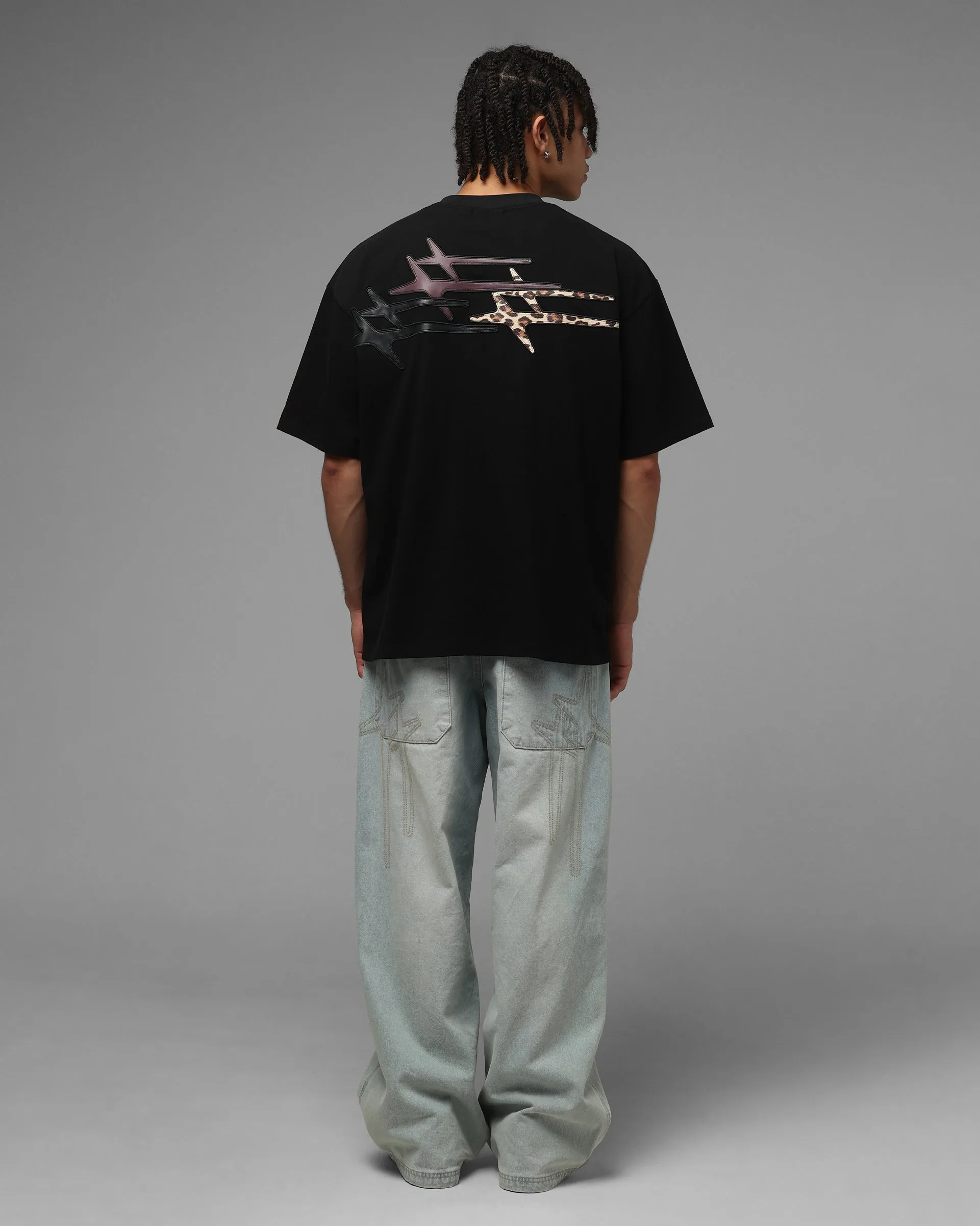 Loiter Hybrid Patch T-Shirt Black sold by Culture Kings product image thumbnail 3