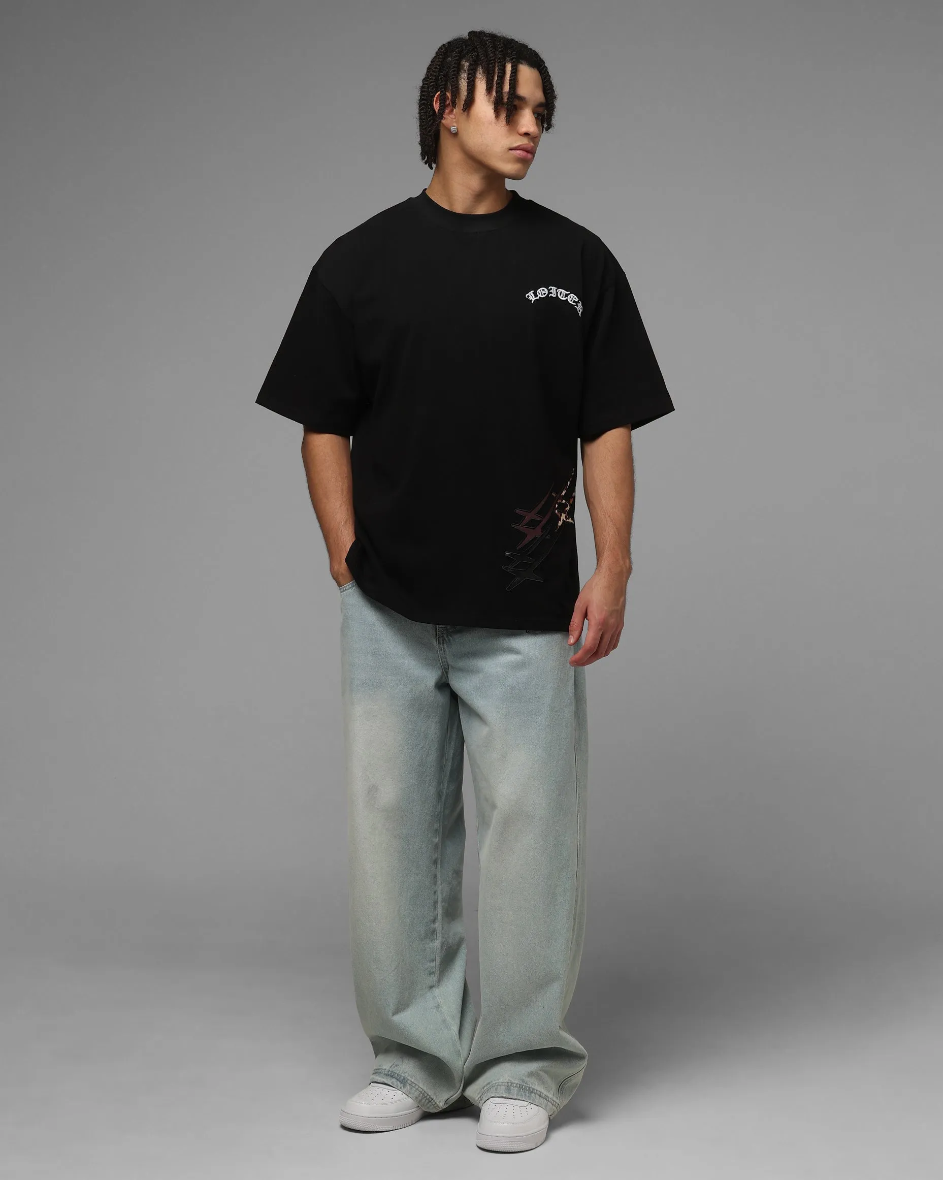 Loiter Hybrid Patch T-Shirt Black sold by Culture Kings product image thumbnail 4