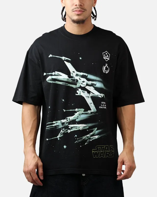Culture Kings X Star Wars LA Galaxy X-Wing T-Shirt Black made by Culture Kings