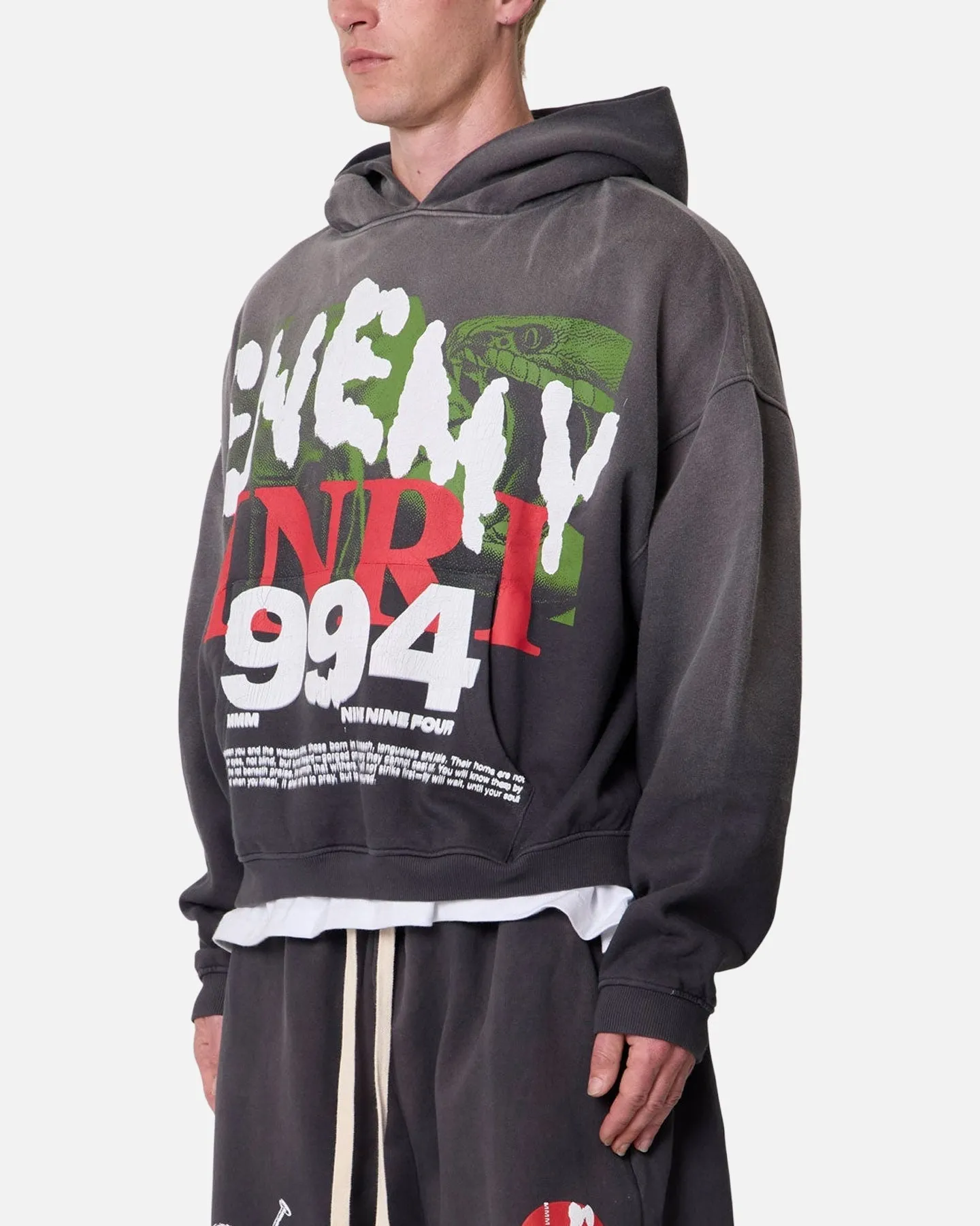MNML Enemy Hoodie Washed Black sold by Culture Kings product image thumbnail 5