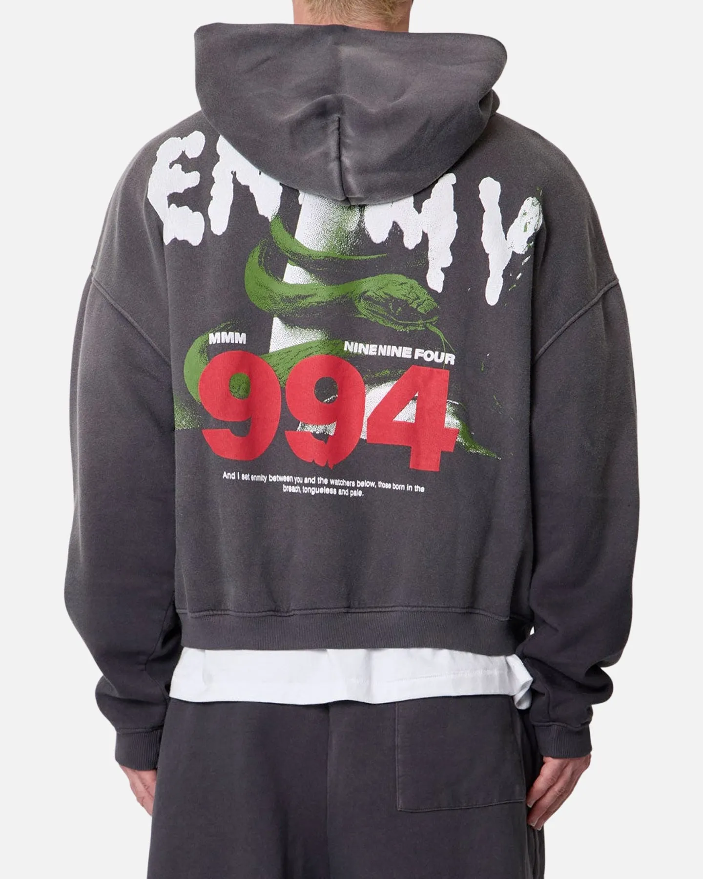 MNML Enemy Hoodie Washed Black sold by Culture Kings product image thumbnail 2
