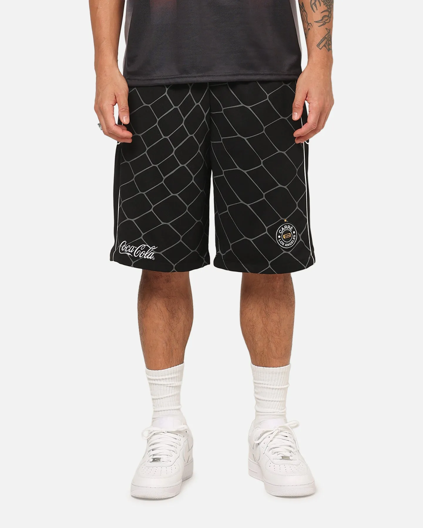 Carre Carre Carré X Coca Cola The Grid Mesh Shorts Black sold by Culture Kings