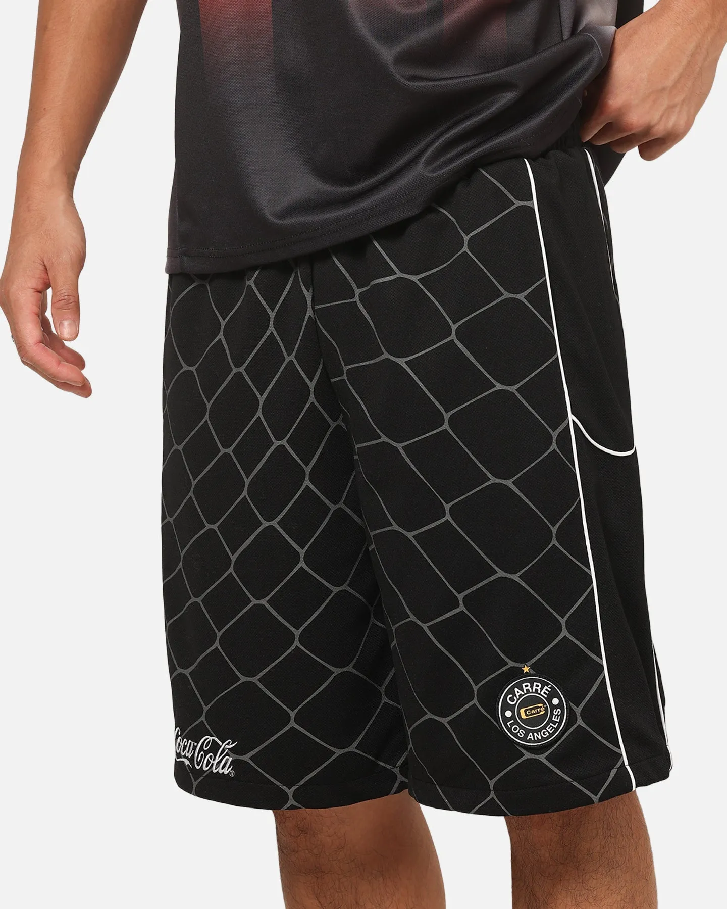 Carre Carre Carré X Coca Cola The Grid Mesh Shorts Black sold by Culture Kings product image thumbnail 3