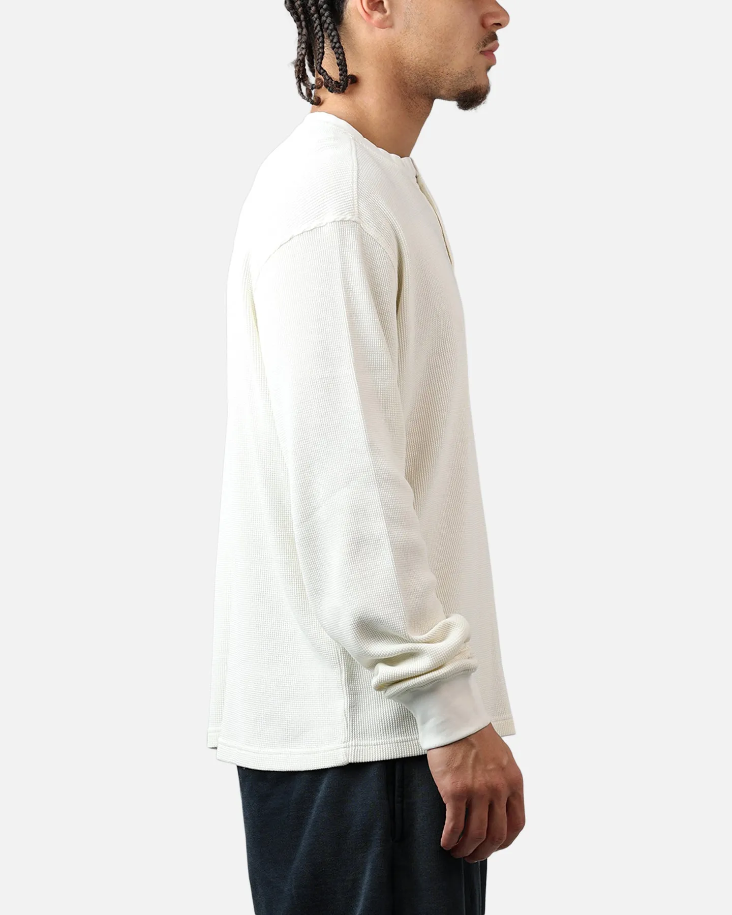 American Thrift Waffle Henley Shirt Washed Stone sold by Culture Kings product image thumbnail 4