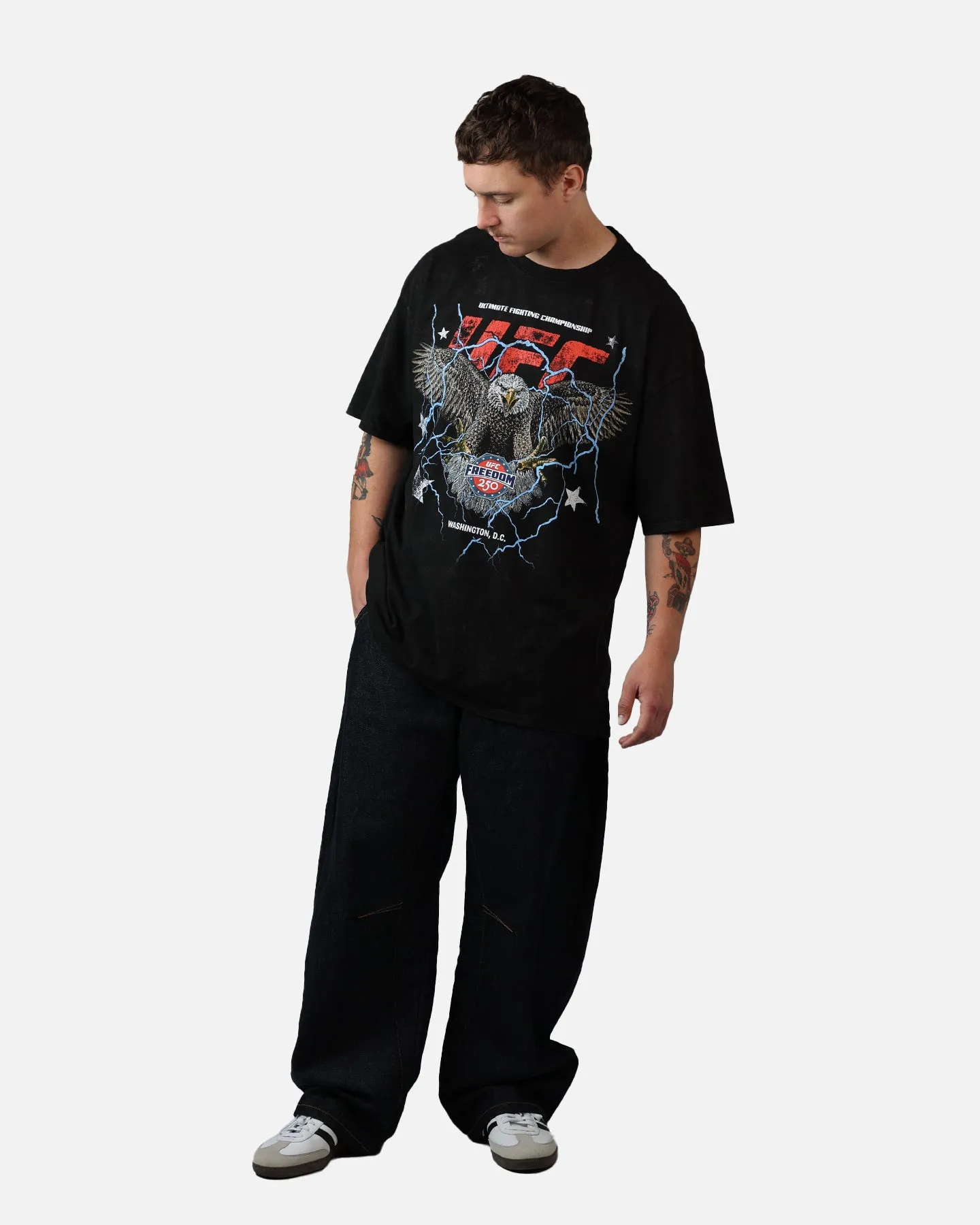 UFC By Culture Kings UFC 250 Freedom T-Shirt Black Acidwash sold by Culture Kings product image thumbnail 3