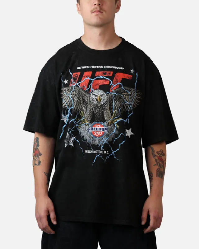UFC By Culture Kings UFC 250 Freedom T-Shirt Black Acidwash made by Culture Kings