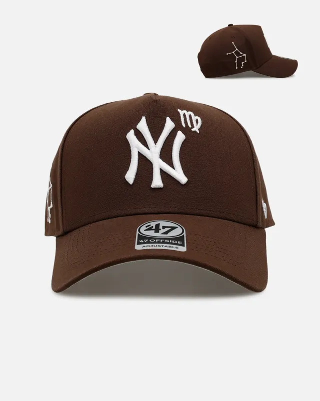 47 Brand New York Yankees 'Yankees Zodiac' Virgo 47 Offside Snapback Brown made by 47