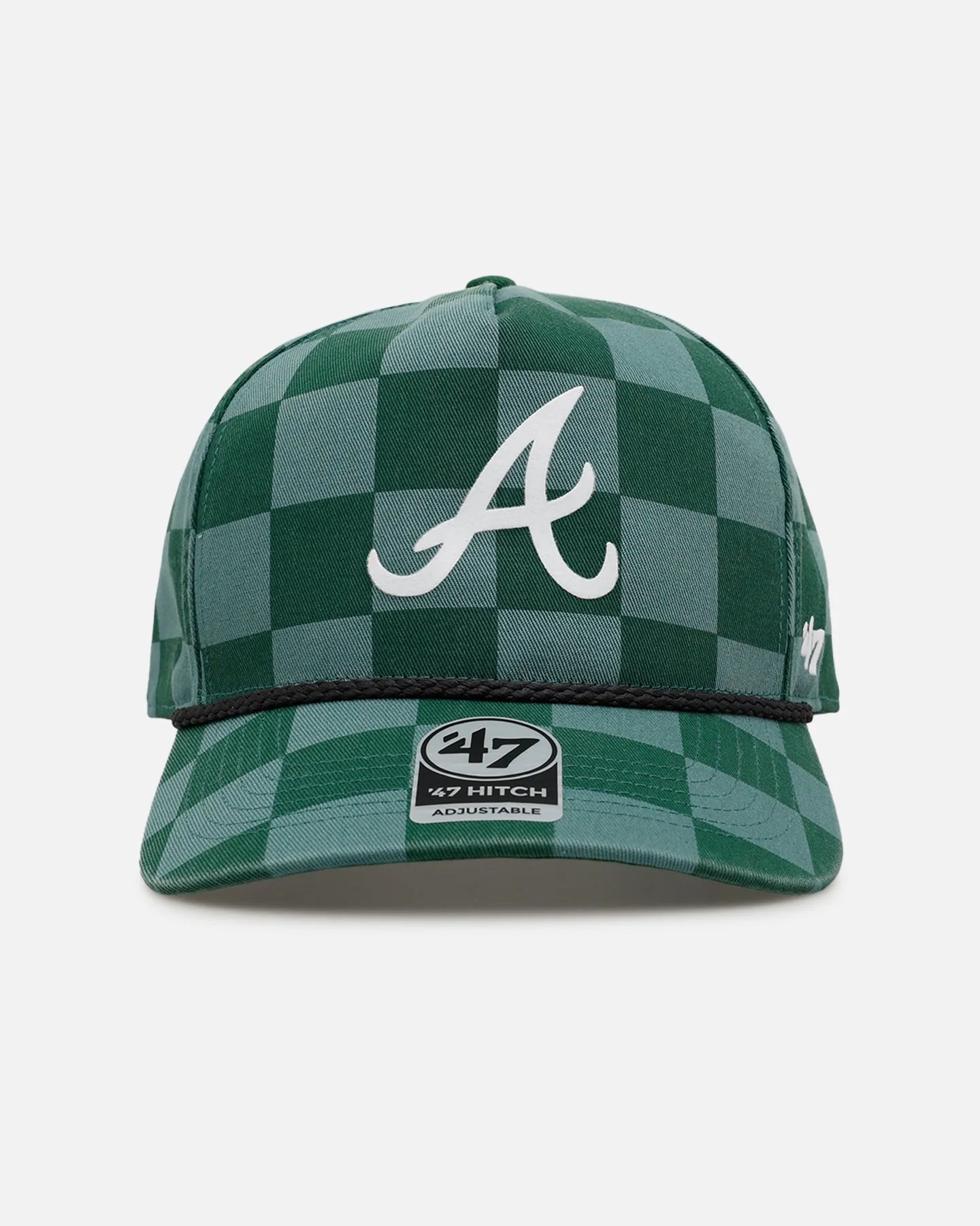 47 Brand Atlanta Braves 'Checkerboard' 47 Hitch Snapback Green sold by Culture Kings