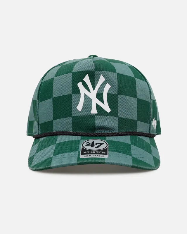 47 Brand New York Yankees 'Checkerboard' 47 Hitch Snapback Green made by 47