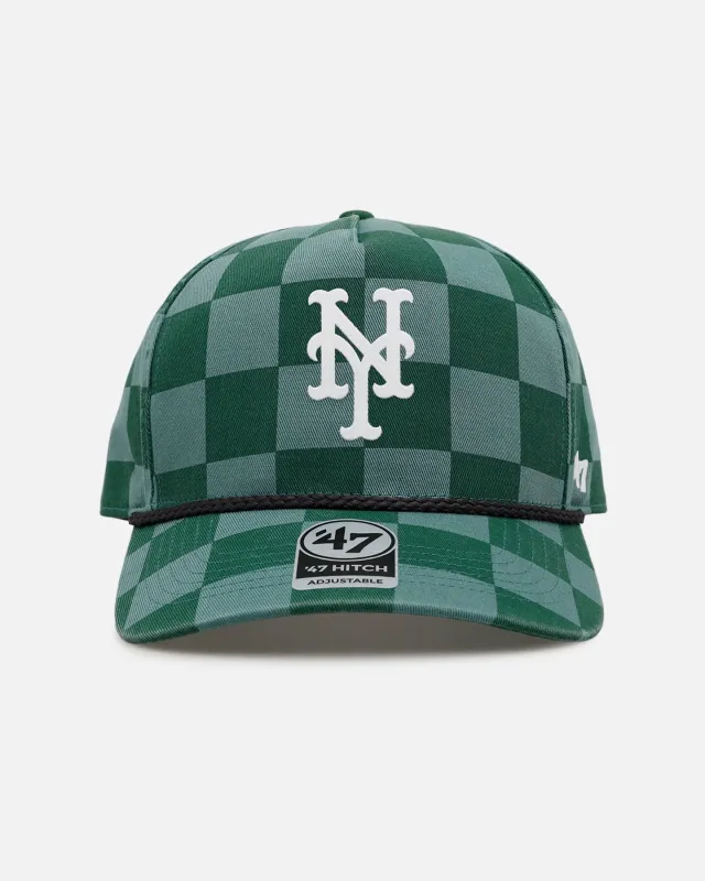 47 Brand New York Mets 'Checkerboard' 47 Hitch Snapback Green made by 47