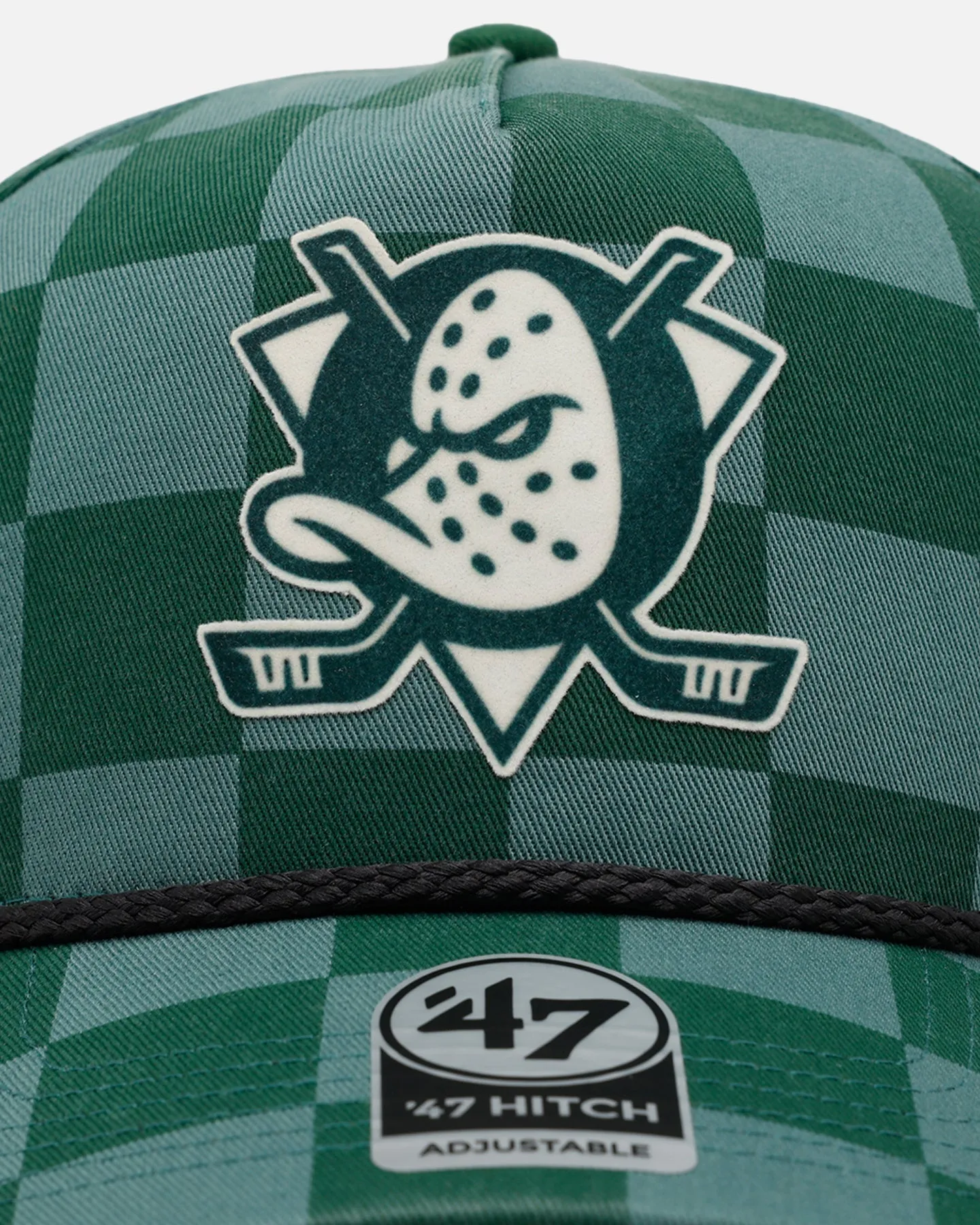 47 Brand Anaheim Ducks 'Checkerboard' 47 Hitch Snapback Green sold by Culture Kings product image thumbnail 5