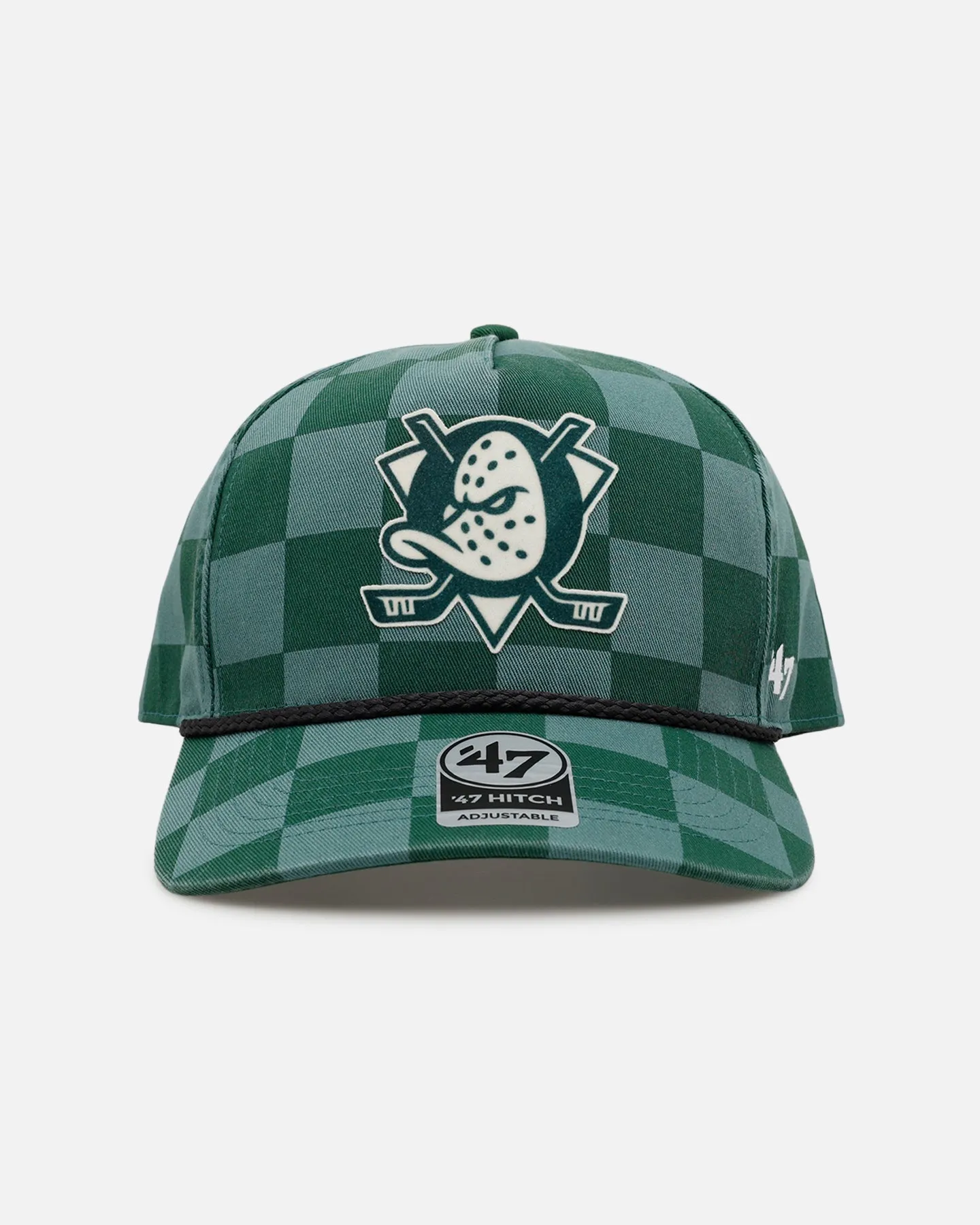 47 Brand Anaheim Ducks 'Checkerboard' 47 Hitch Snapback Green sold by Culture Kings