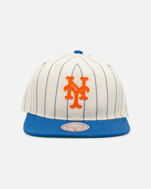 Mitchell & Ness New York Mets 'Vintage Baseball' Vintage Fit Strapback Off White made by Mitchell & Ness