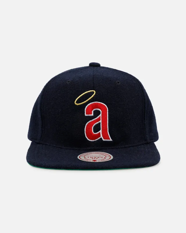 Mitchell & Ness Los Angeles Angels 'Vintage Baseball' Vintage Fit Strapback Blue made by Mitchell & Ness