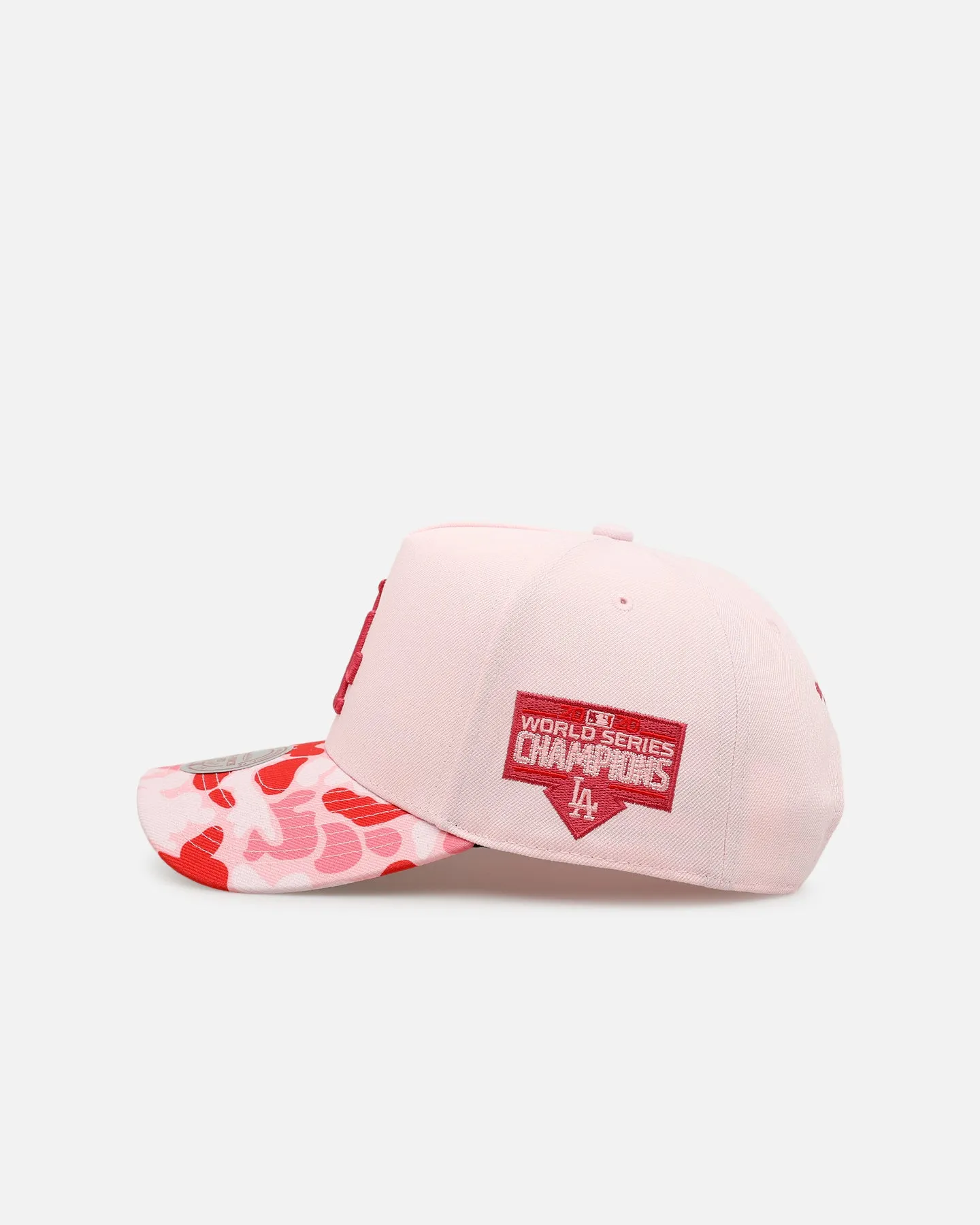 Mitchell & Ness Los Angeles Dodgers 'Pink Camo' Pro Pinch Snapback Pink sold by Culture Kings product image thumbnail 4