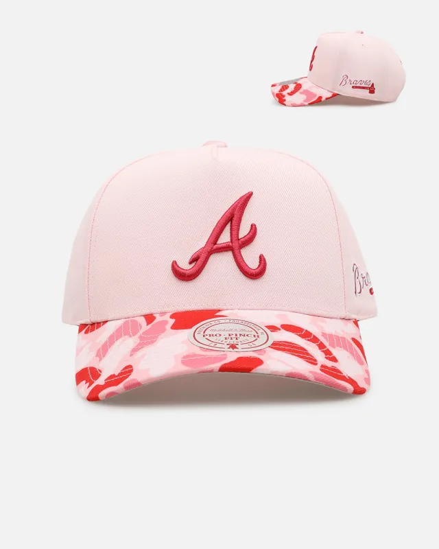 Mitchell & Ness Atlanta Braves 'Pink Camo' Pro Pinch Snapback Pink made by Mitchell & Ness