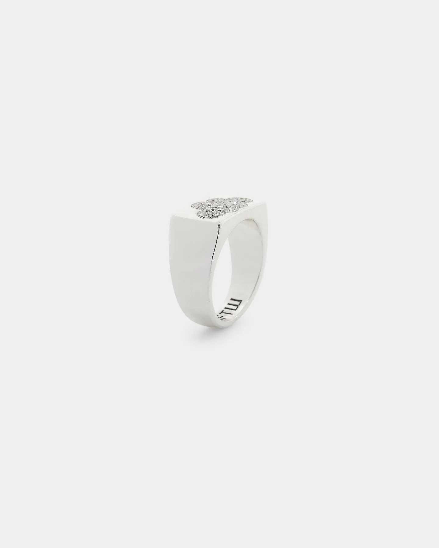 Wild For The Weekend Cloud Crystal Signet Ring (Large) Silver sold by Culture Kings product image thumbnail 5