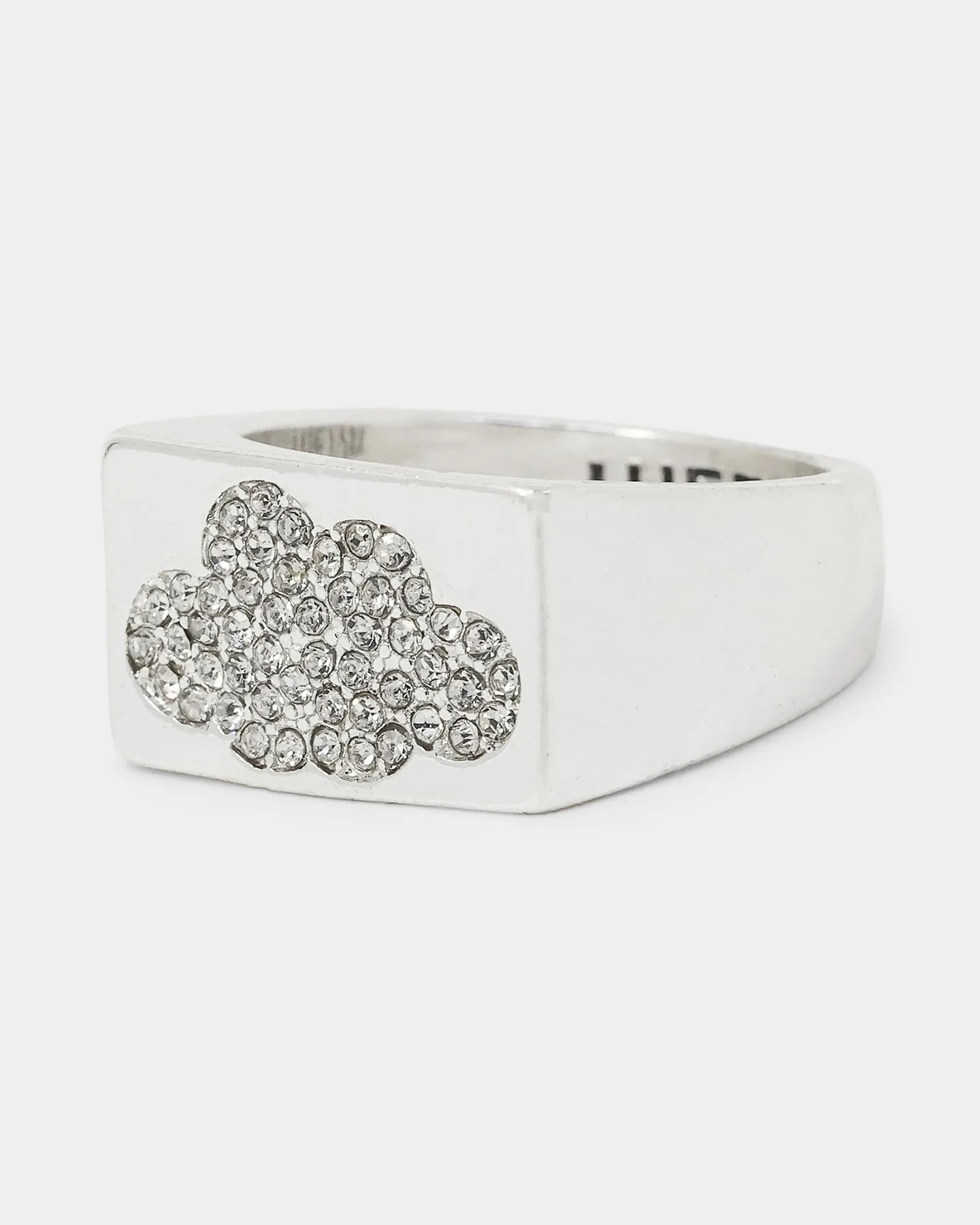 Wild For The Weekend Cloud Crystal Signet Ring (Large) Silver sold by Culture Kings product image thumbnail 4