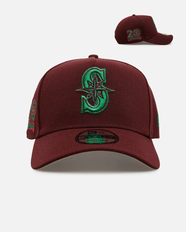 New Era Seattle Mariners 'Frosted Burgundy' 9FORTY A-Frame Snapback Burgundy made by New Era