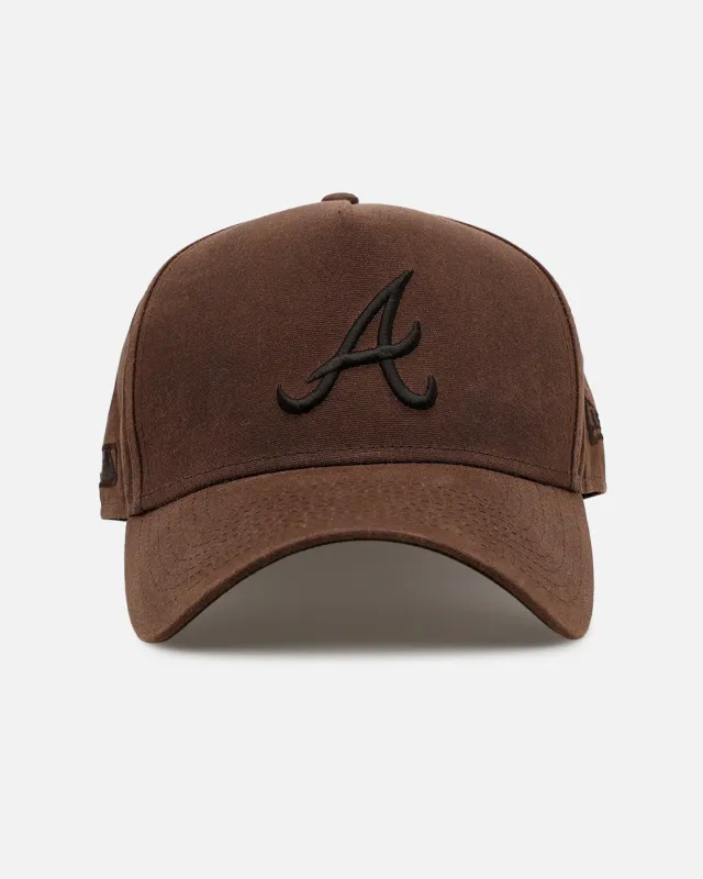 New Era Atlanta Braves 'Waxed Canvas QS' 59FORTY A-Frame Fitted Brown made by New Era