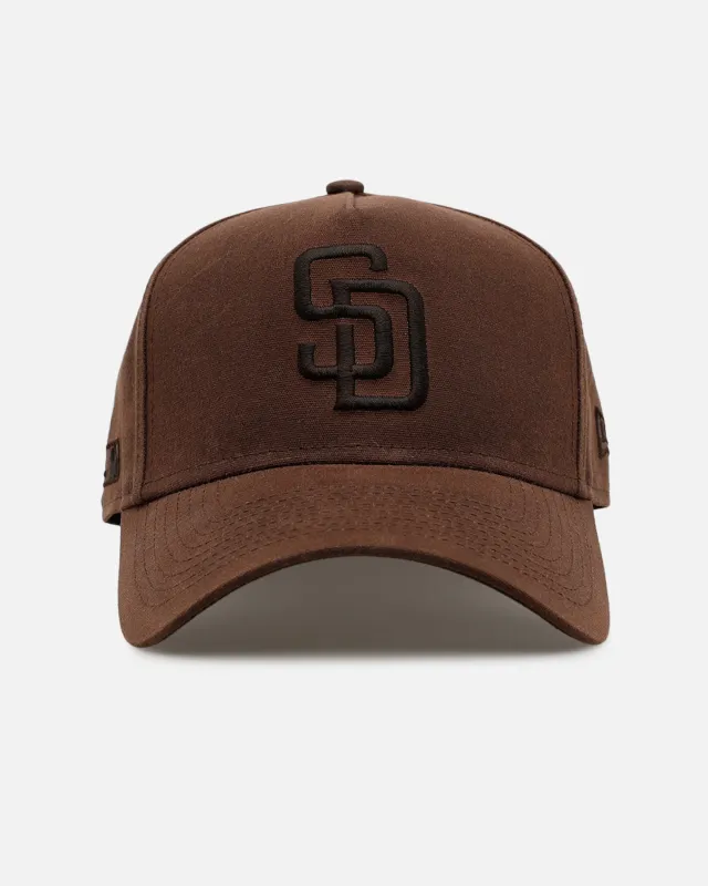 New Era San Diego Padres 'Waxed Canvas QS' 59FORTY A-Frame Fitted Brown made by New Era