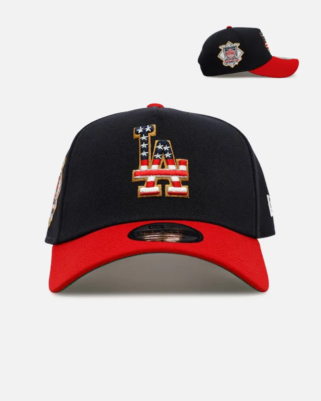 New Era Los Angeles Dodgers 'Fourth Of July' 9FORTY A-Frame Snapback Navy/Red made by New Era