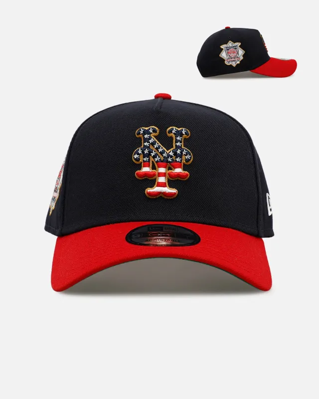 New Era New York Mets 'Fourth Of July' 9FORTY A-Frame Snapback Navy/Red made by New Era