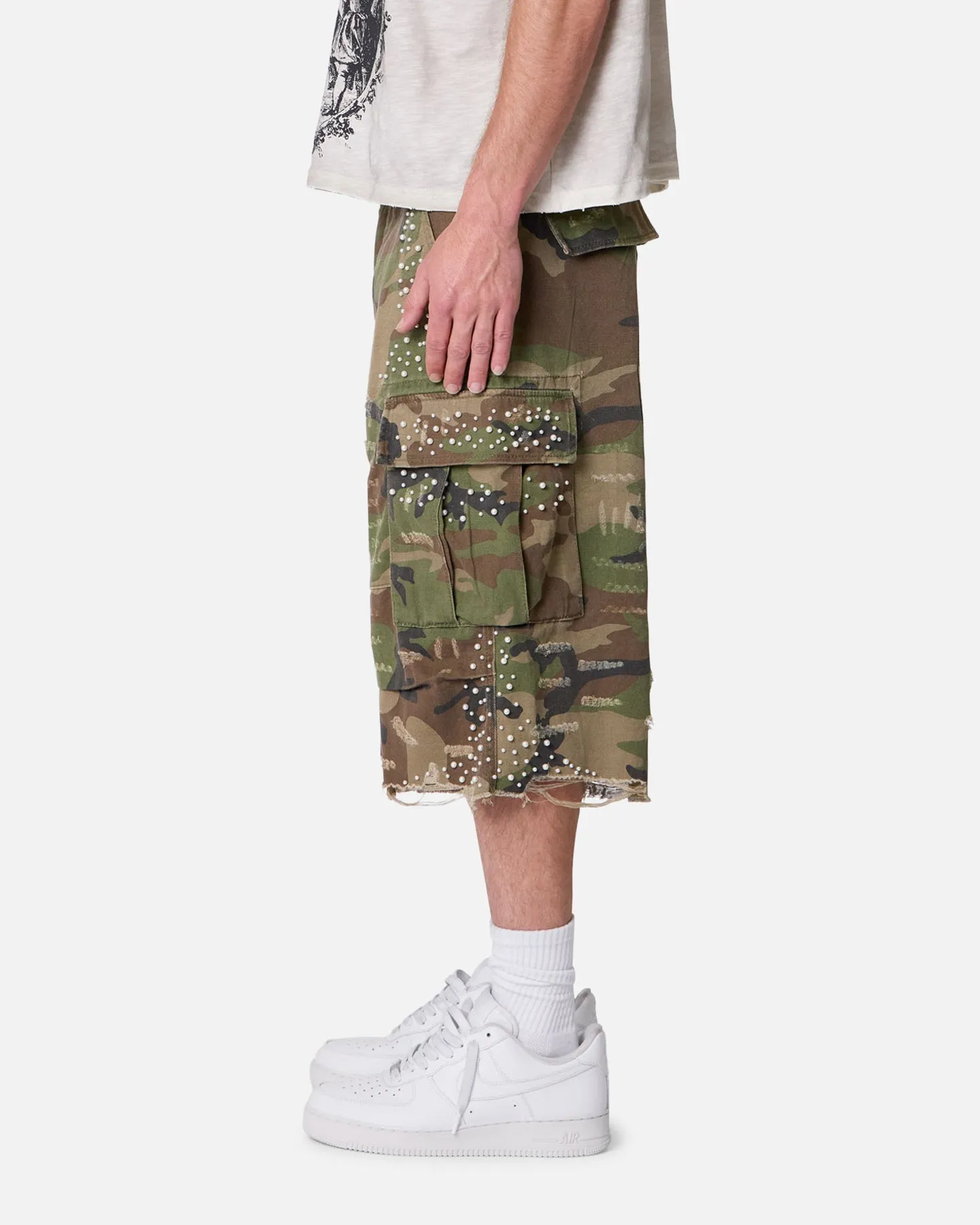 MNML Pearled Cargo Shorts Camo sold by Culture Kings product image thumbnail 4