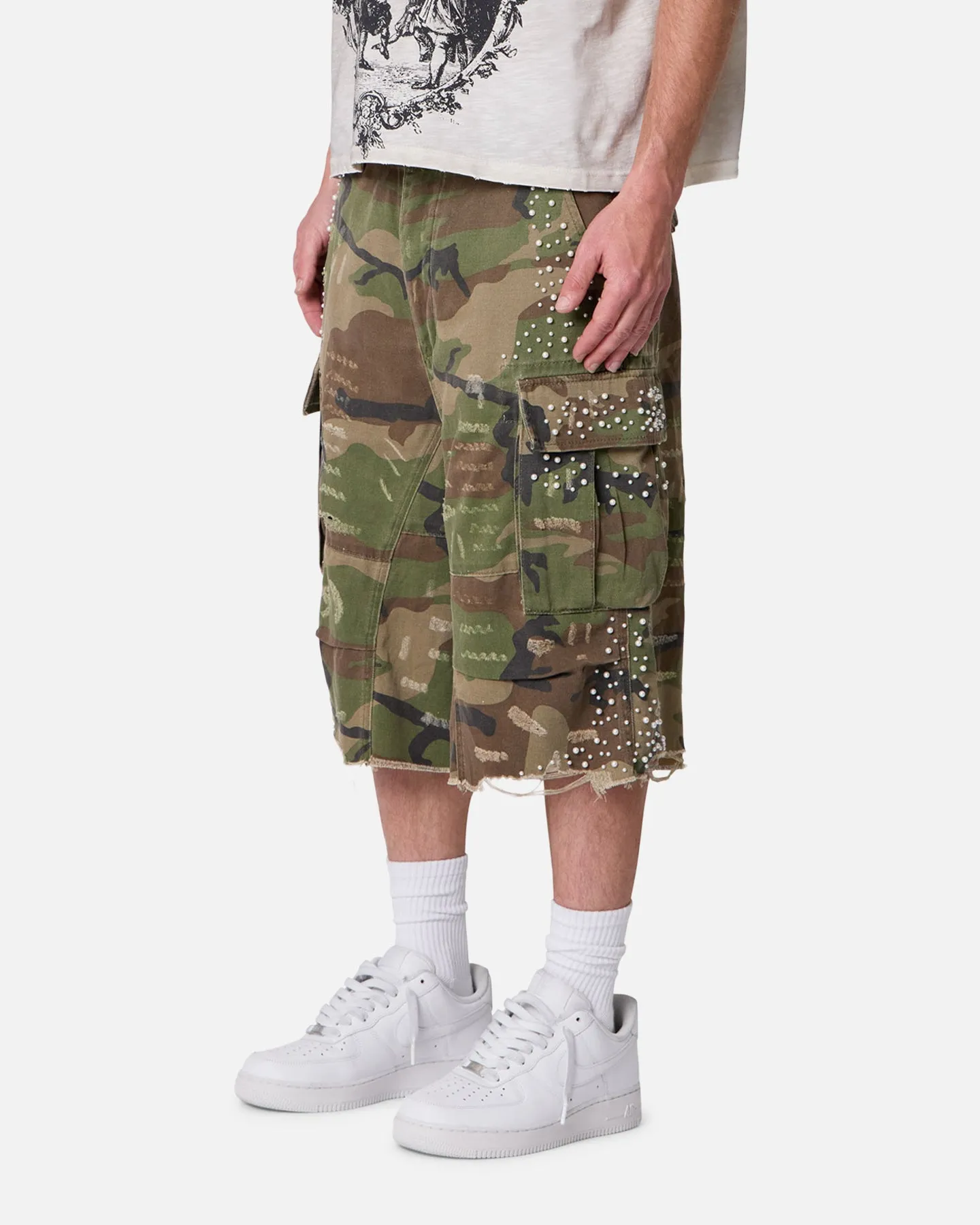 MNML Pearled Cargo Shorts Camo sold by Culture Kings product image thumbnail 3