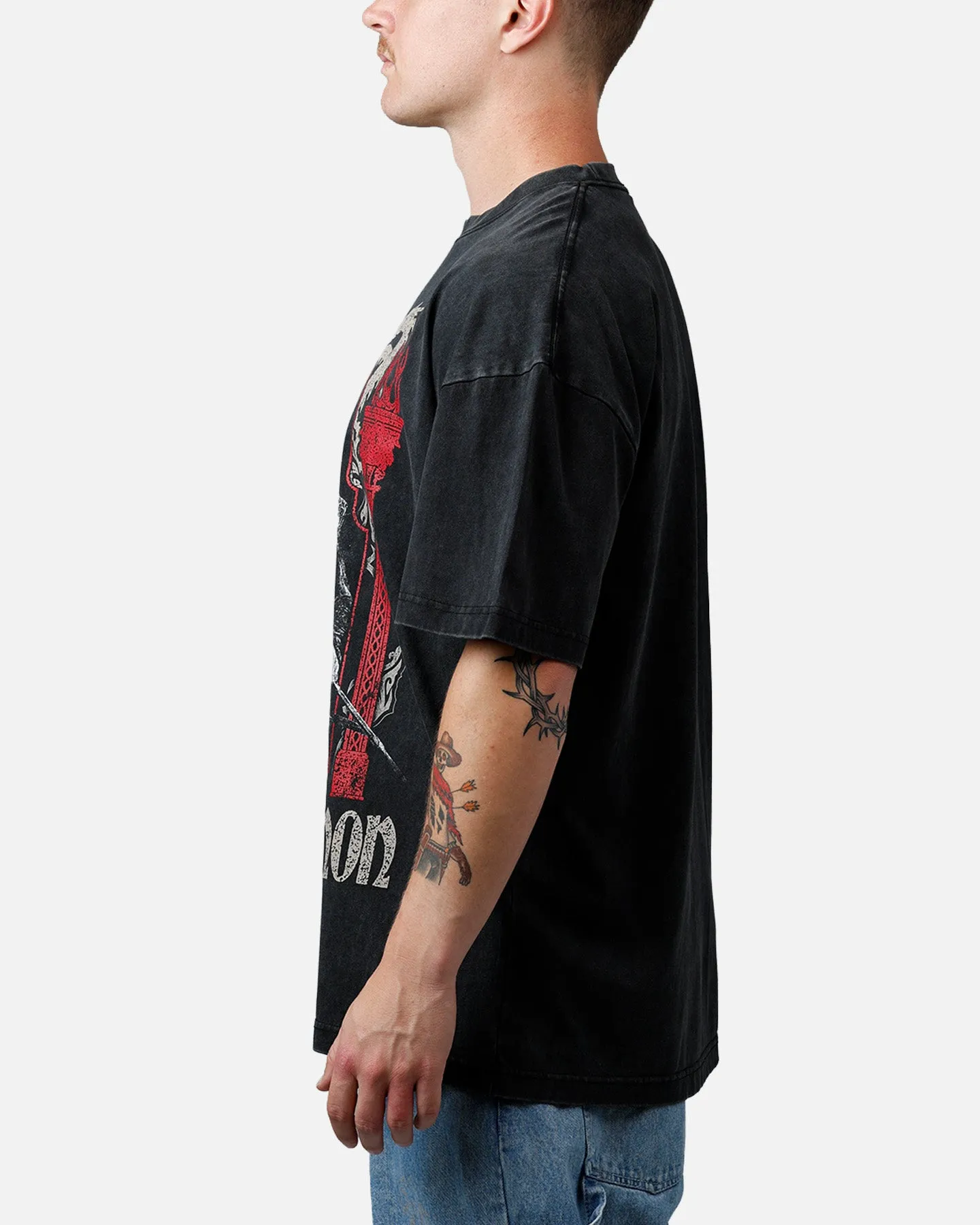73Studio X House Of The Dragon Prince Of Daemon T-Shirt Washed Charcoal sold by Culture Kings product image thumbnail 5
