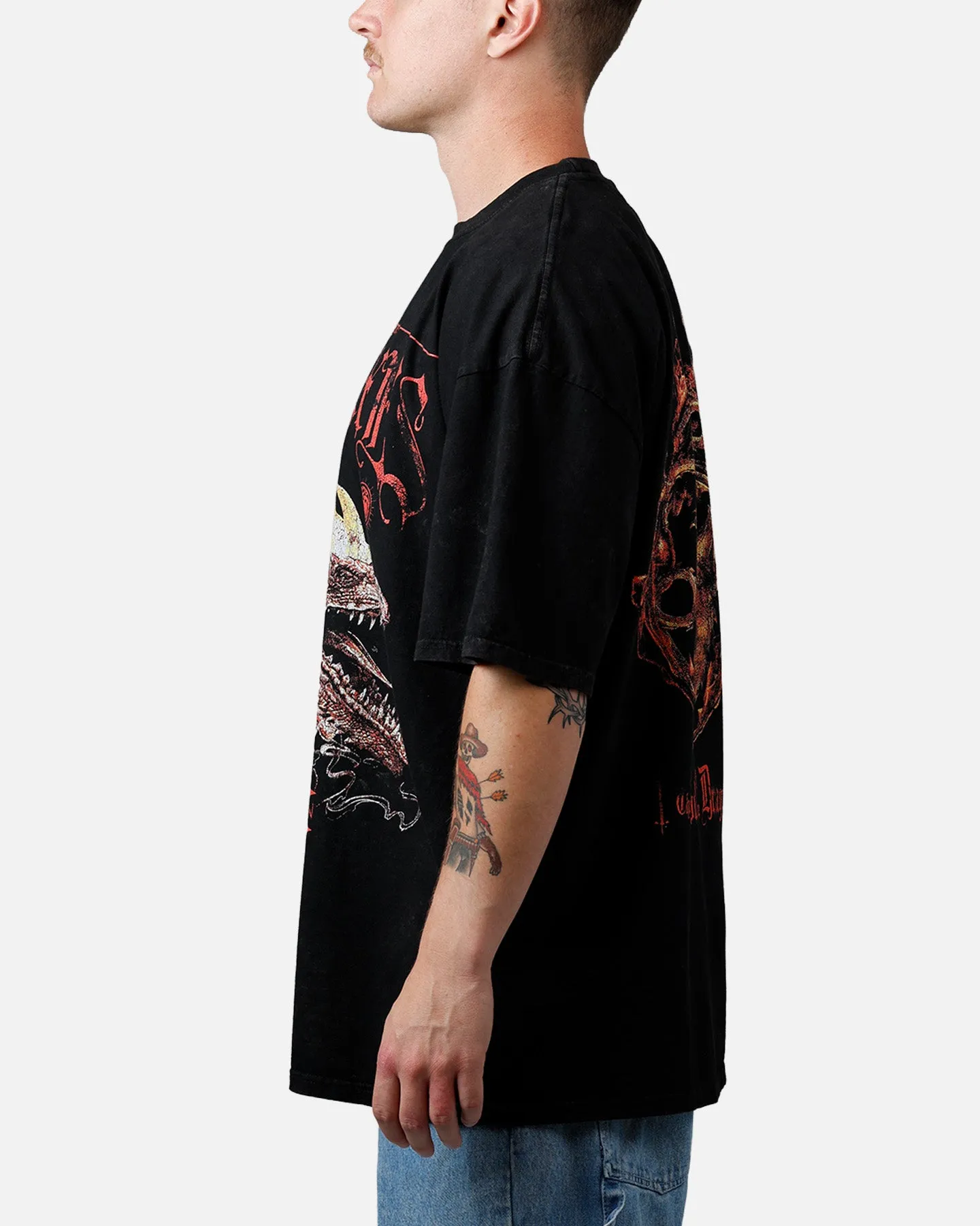 73Studio X House Of The Dragon Caraxes T-Shirt Black Acidwash sold by Culture Kings product image thumbnail 5