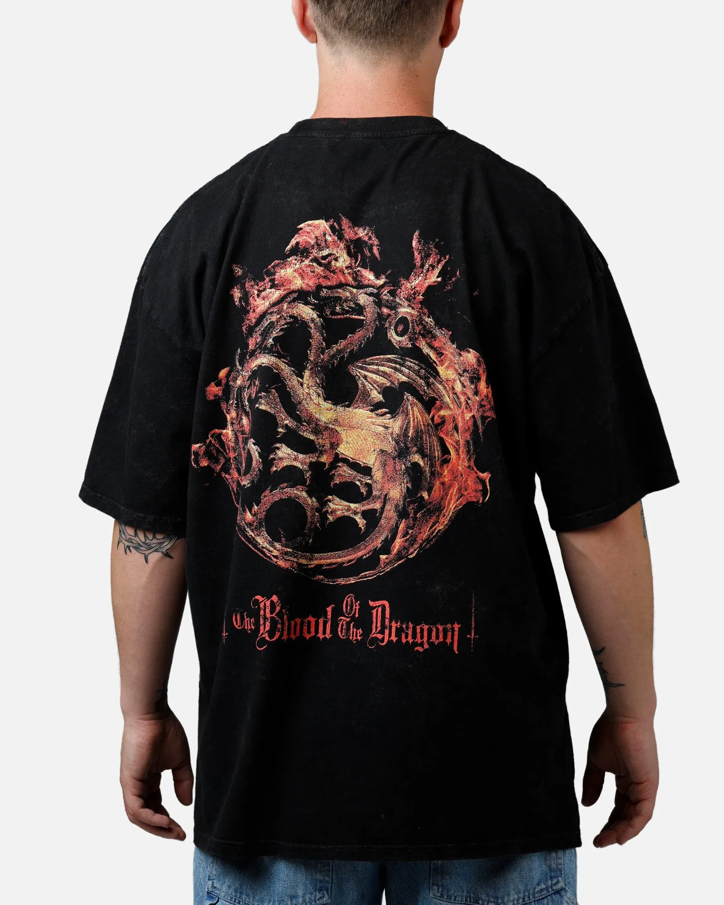 73Studio X House Of The Dragon Caraxes T-Shirt Black Acidwash sold by Culture Kings product image thumbnail 2