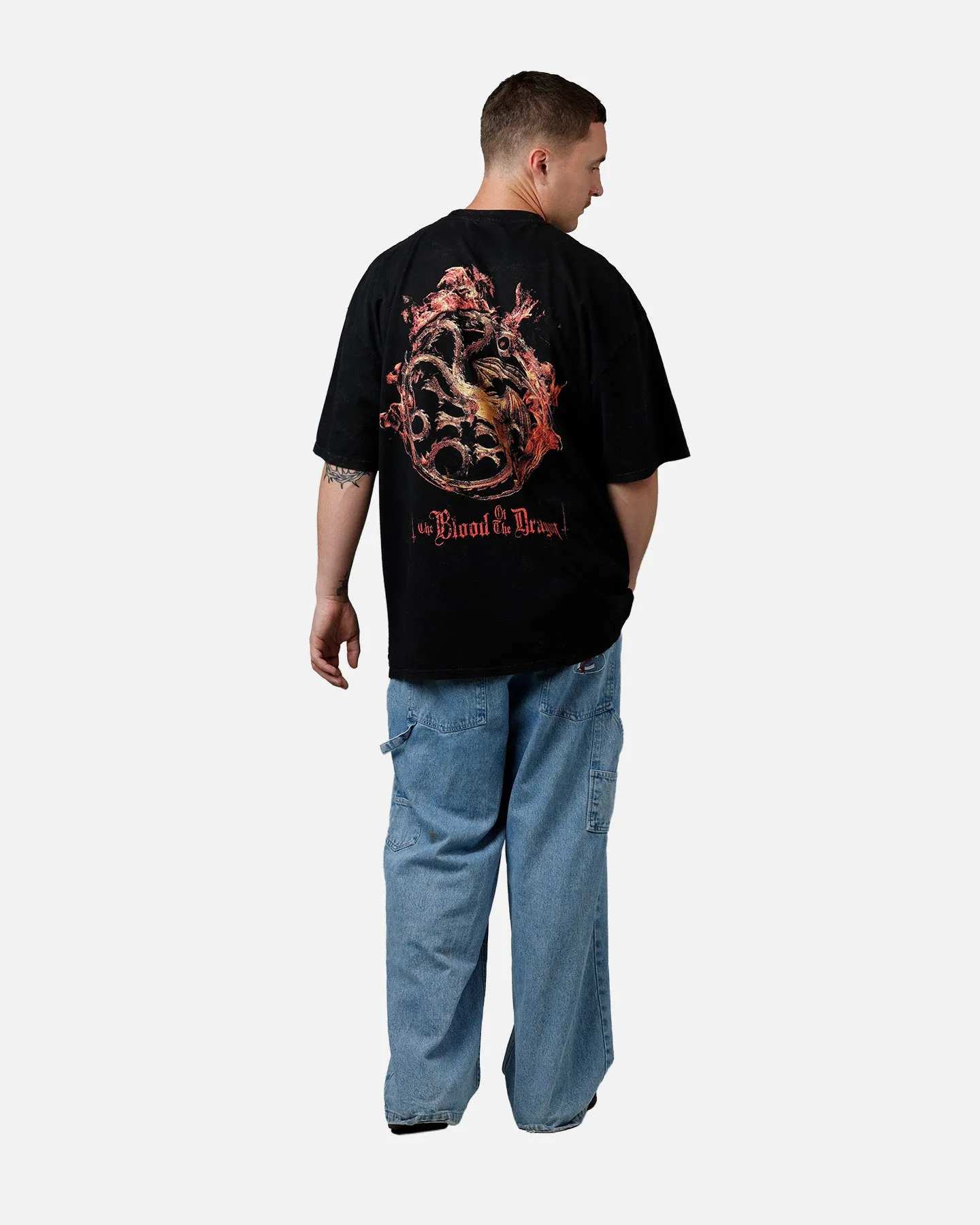 73Studio X House Of The Dragon Caraxes T-Shirt Black Acidwash sold by Culture Kings product image thumbnail 3