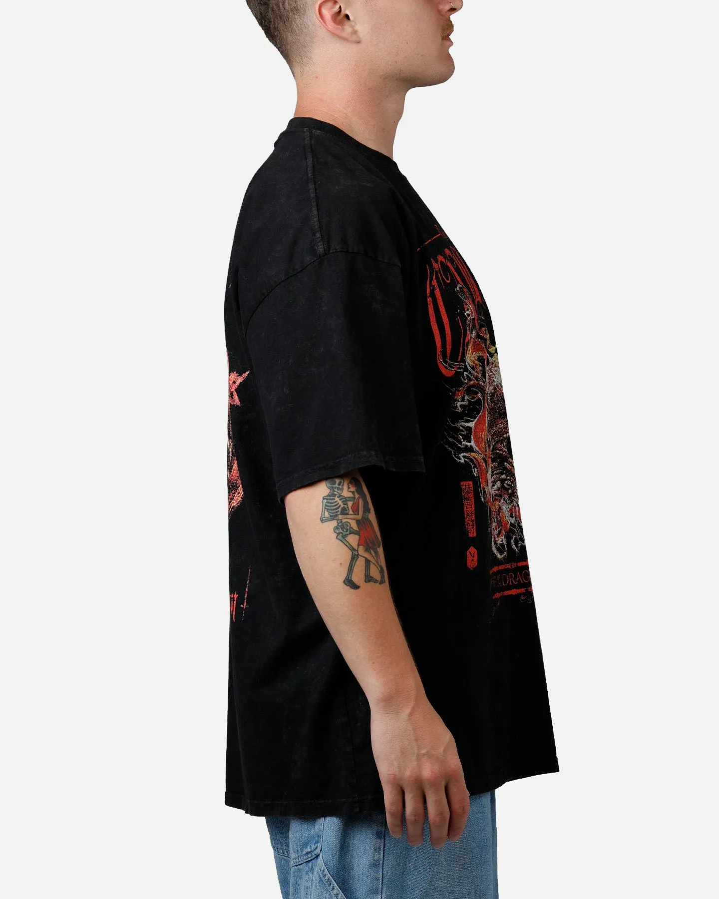 73Studio X House Of The Dragon Caraxes T-Shirt Black Acidwash sold by Culture Kings product image thumbnail 4