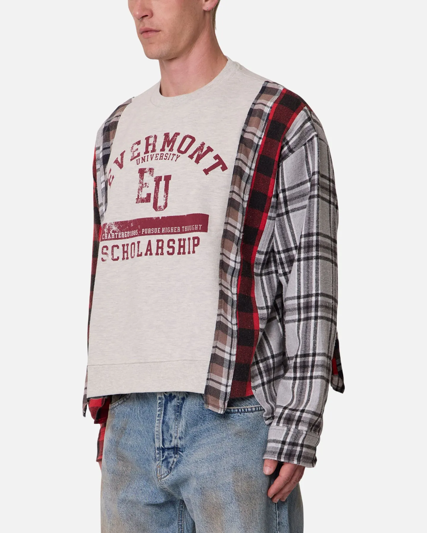 MNML Panelled Flannel Shirt Multi sold by Culture Kings product image thumbnail 3