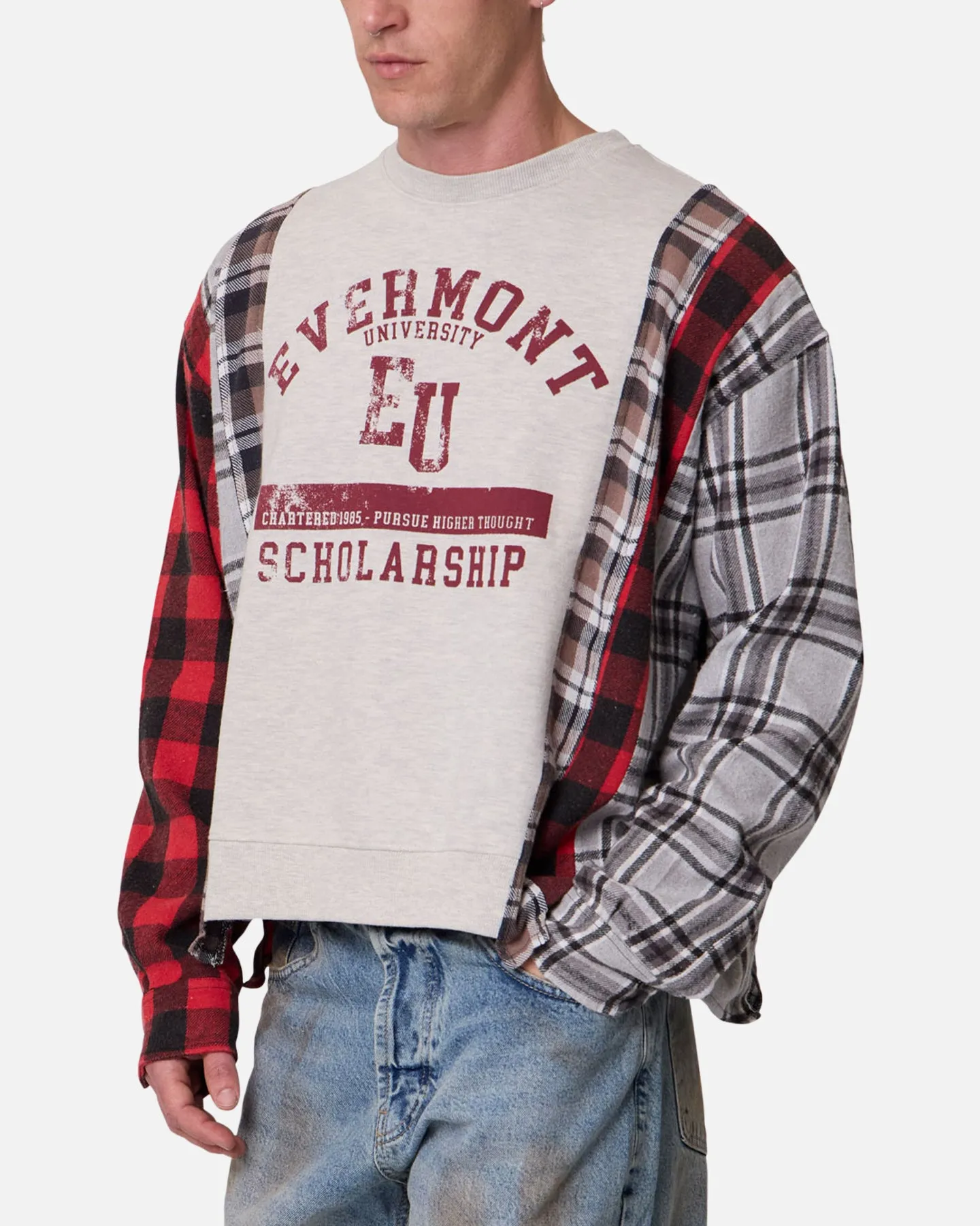 MNML Panelled Flannel Shirt Multi sold by Culture Kings product image thumbnail 5