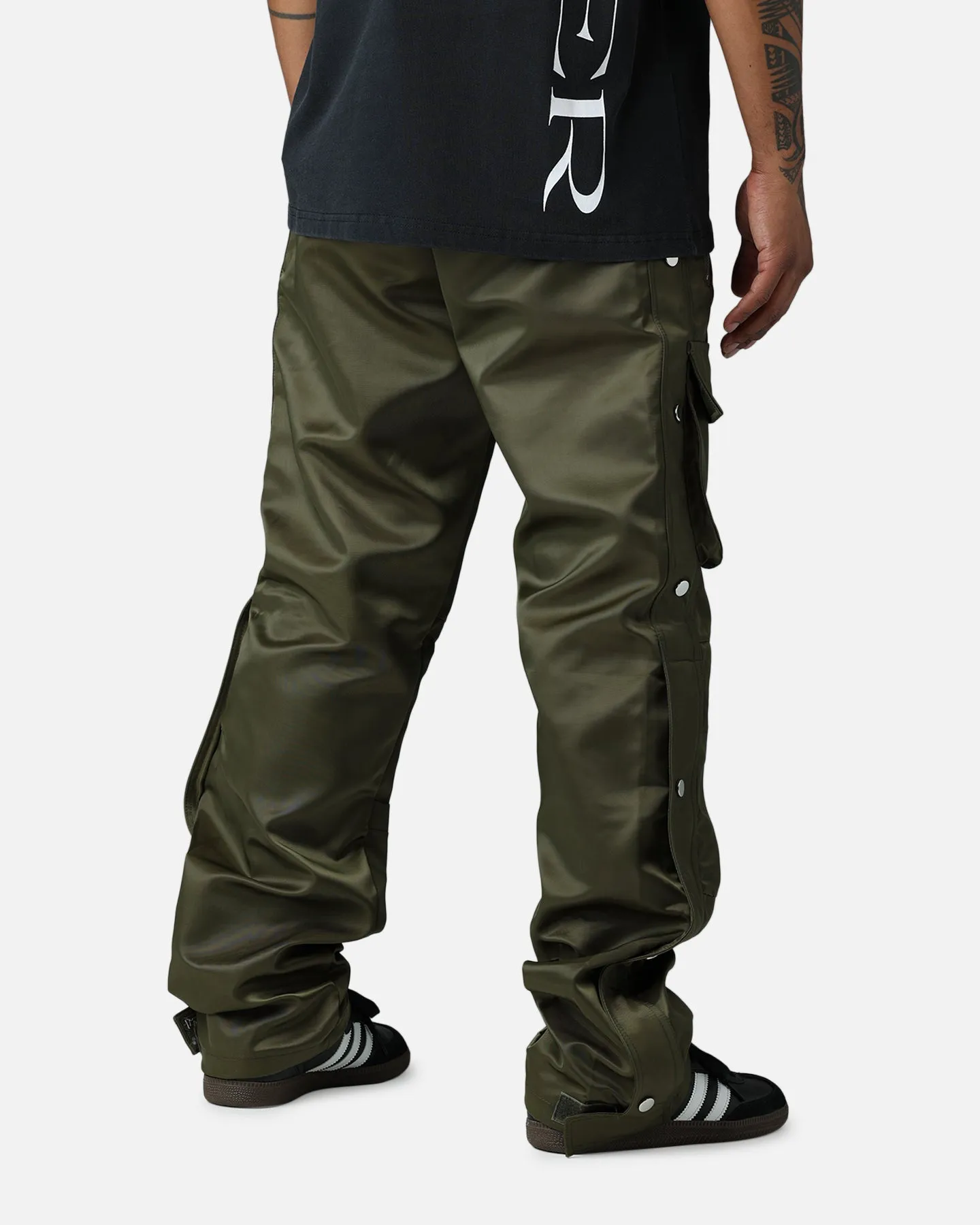 MNML Snap Front Cargo Pants Olive sold by Culture Kings product image thumbnail 4