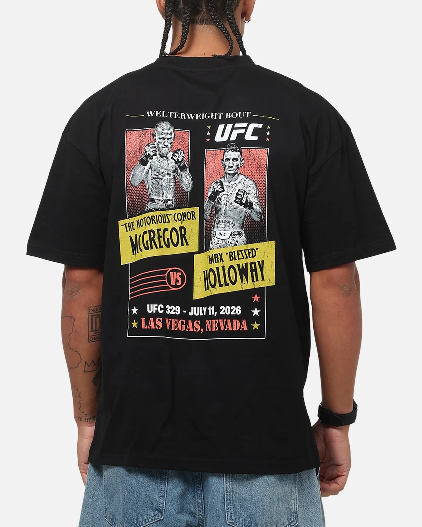 UFC By Culture Kings UFC IFW 2026 McGregor Vs. Holloway T-Shirt Black sold by Culture Kings product image thumbnail 2
