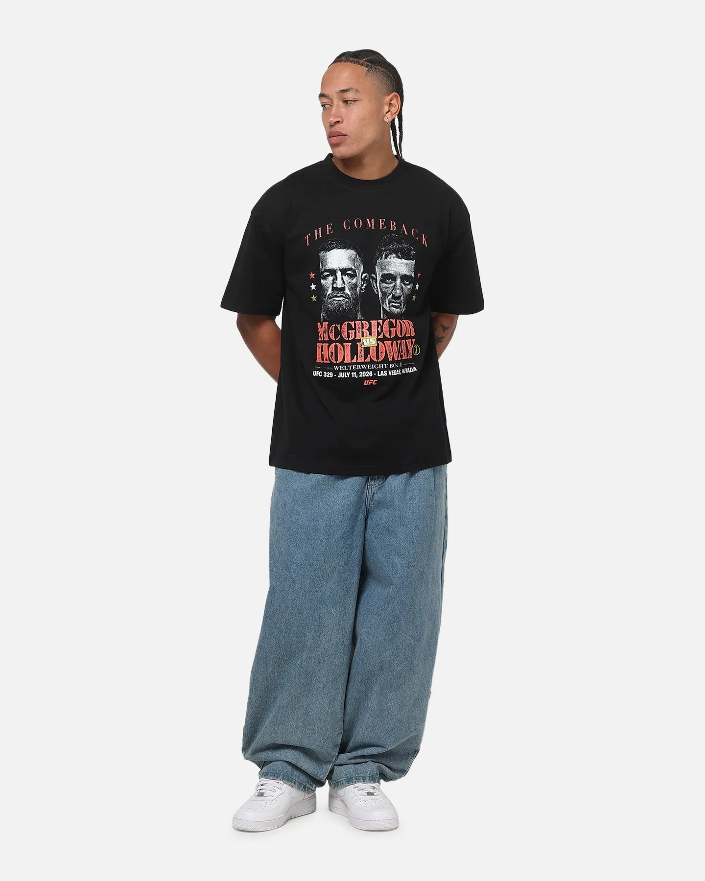 UFC By Culture Kings UFC IFW 2026 McGregor Vs. Holloway T-Shirt Black sold by Culture Kings product image thumbnail 3