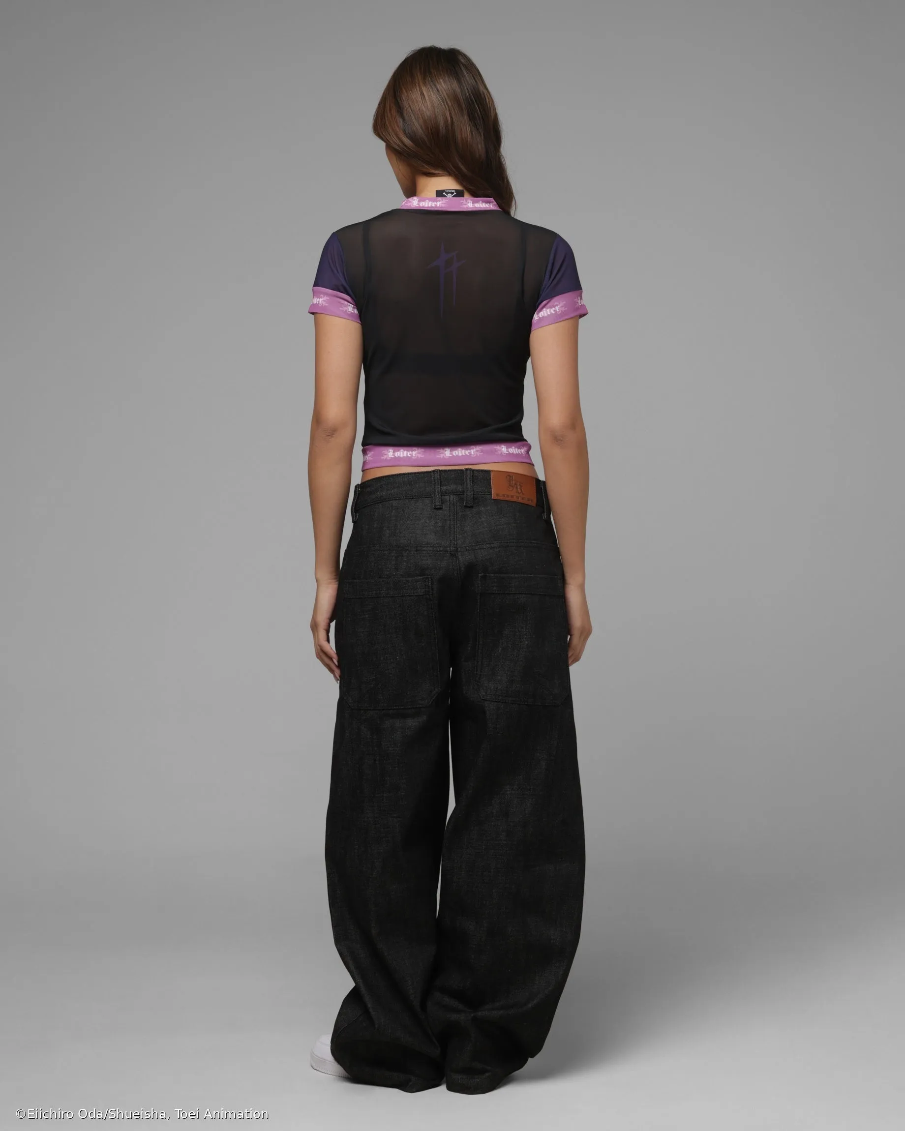Loiter X ONE PIECE Women's Robin Mesh T-Shirt Black sold by Culture Kings product image thumbnail 4