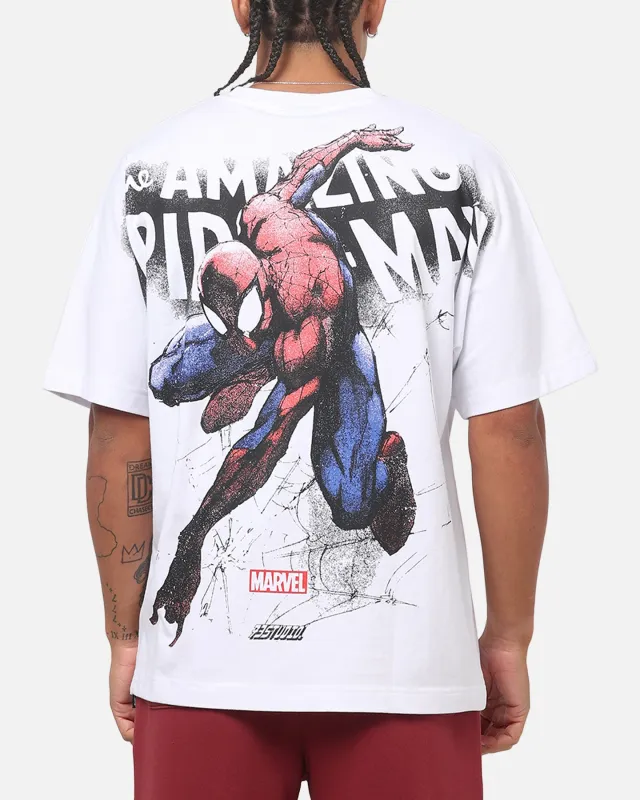 73Studio Marvel Spider-Man All Over Print T-Shirt White made by Culture Kings