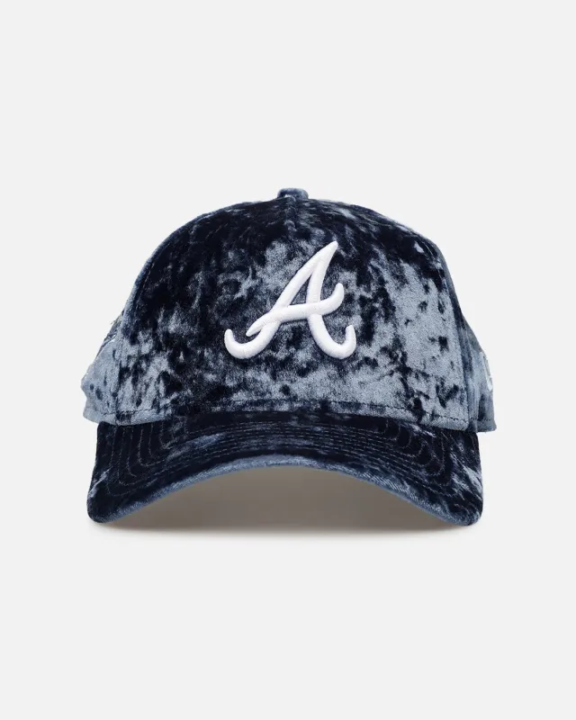 New Era Atlanta Braves 'Crushed Blue Velvet' 9FORTY A-Frame Snapback Blue made by New Era