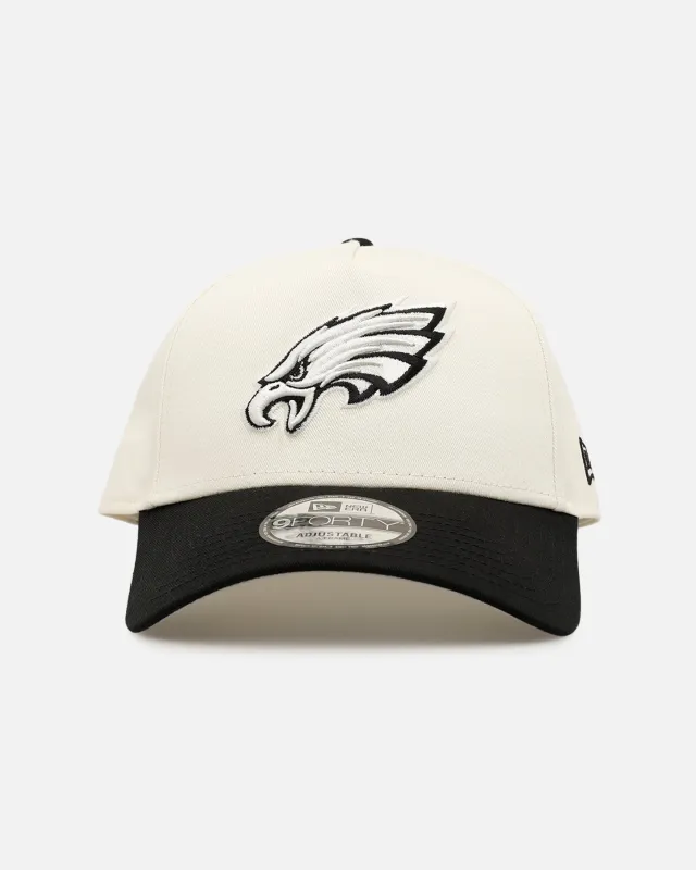 New Era Philadelphia Eagles 'Easy Chrome Black' 9FORTY A-Frame Snapback Chrome/Black made by New Era