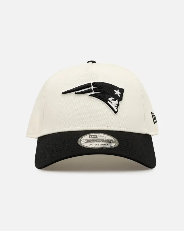 New Era New England Patriots 'Easy Chrome Black' 9FORTY A-Frame Snapback Chrome/Black made by New Era