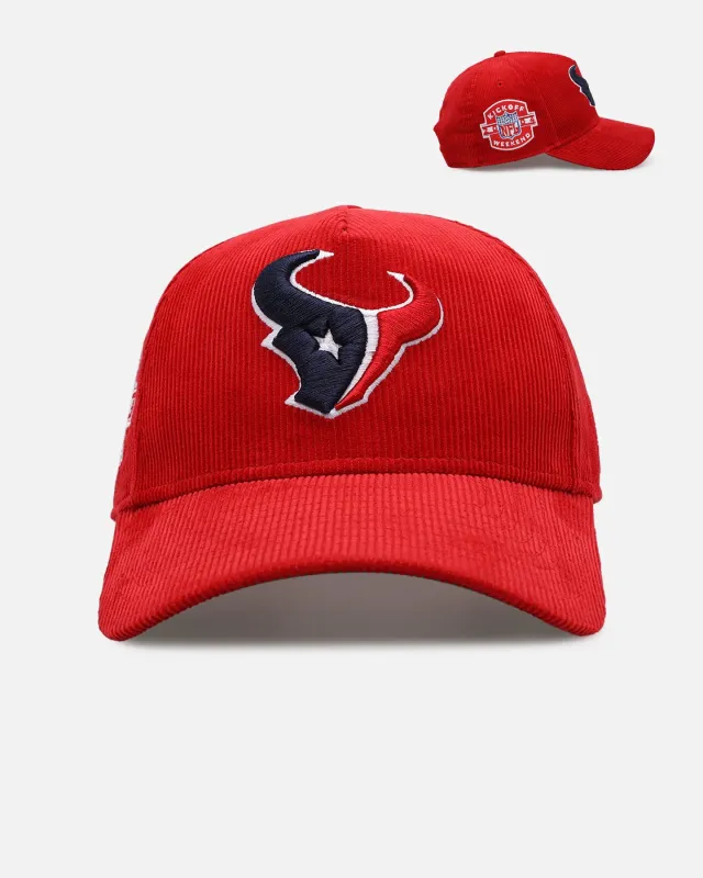 New Era Houston Texans 'NFL Kickoff Cord' 9FORTY A-Frame Snapback Official Team Color made by New Era