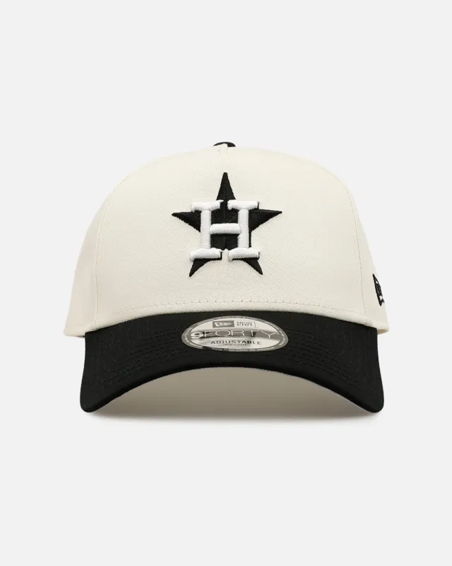 New Era Houston Astros 'Easy Chrome Black' 9FORTY A-Frame Snapback Chrome/Black made by New Era