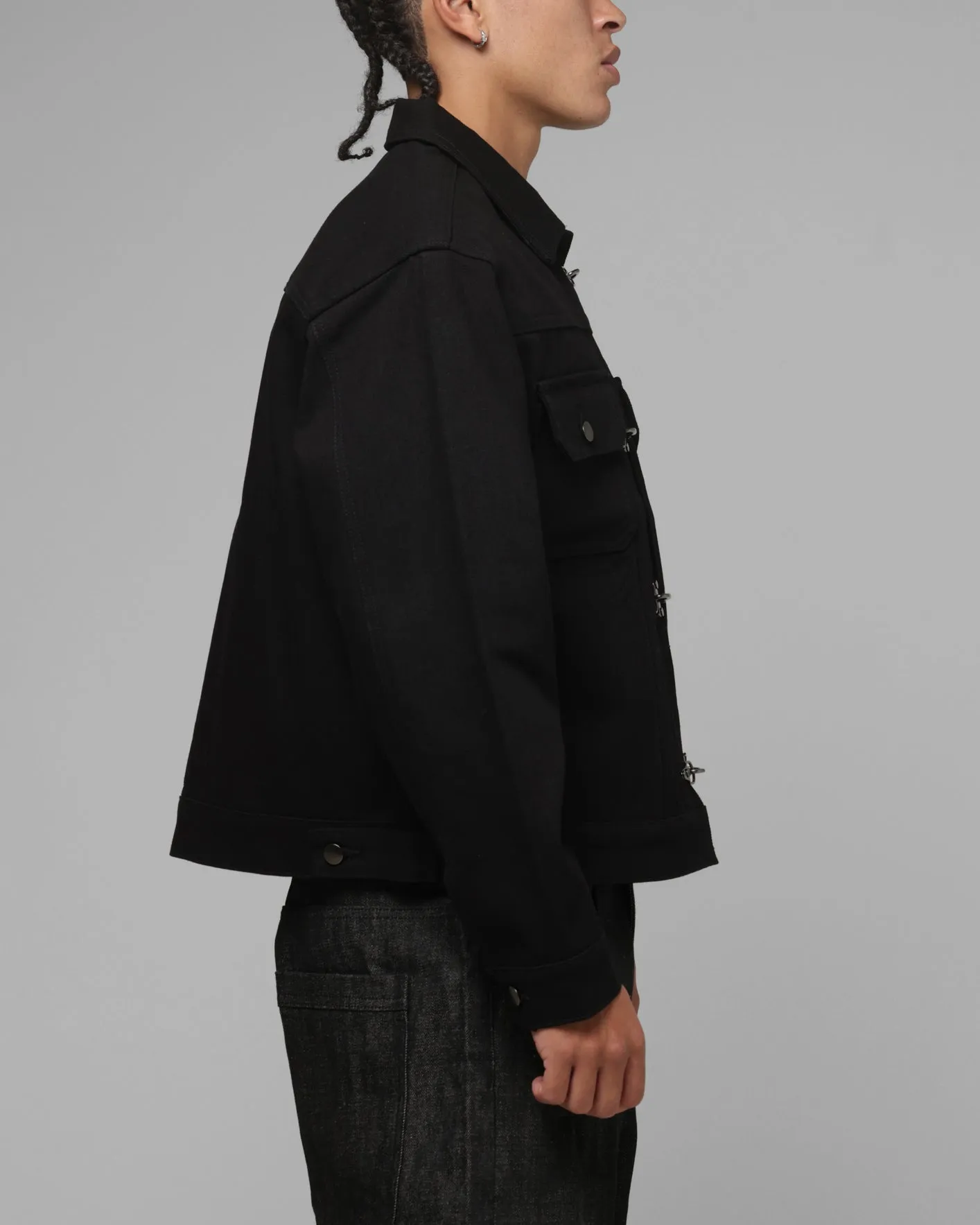 Loiter Hybrid Denim Jacket Black sold by Culture Kings product image thumbnail 4