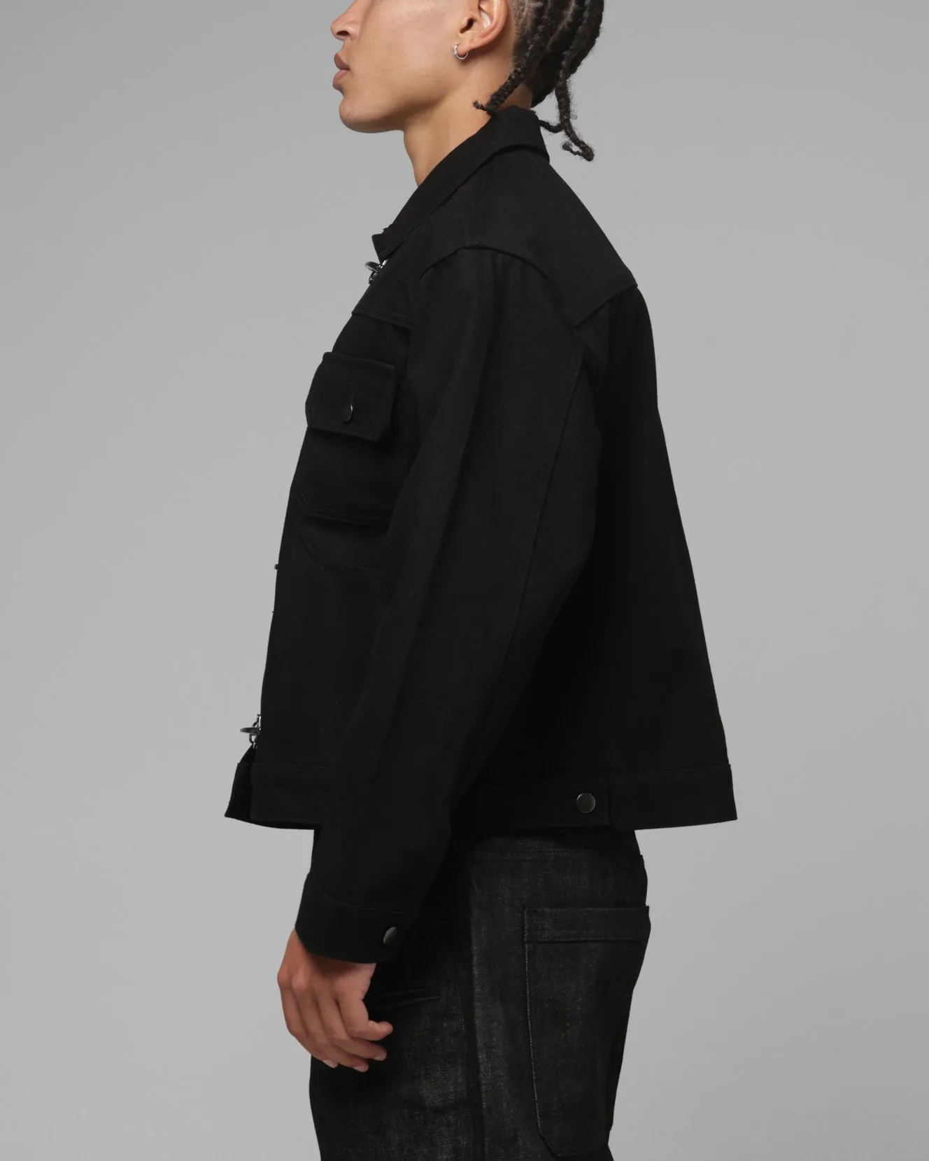 Loiter Hybrid Denim Jacket Black sold by Culture Kings product image thumbnail 5