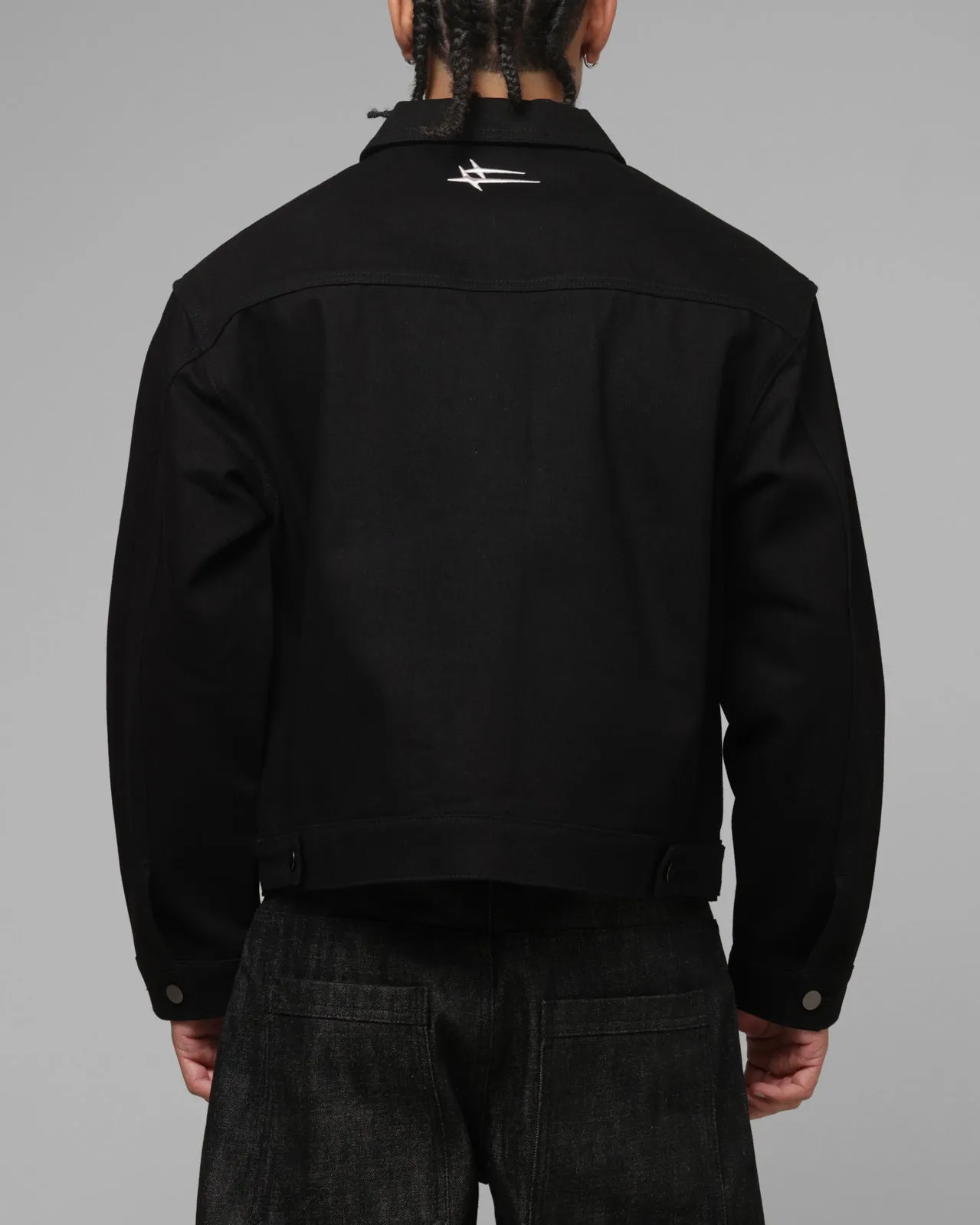 Loiter Hybrid Denim Jacket Black sold by Culture Kings product image thumbnail 3