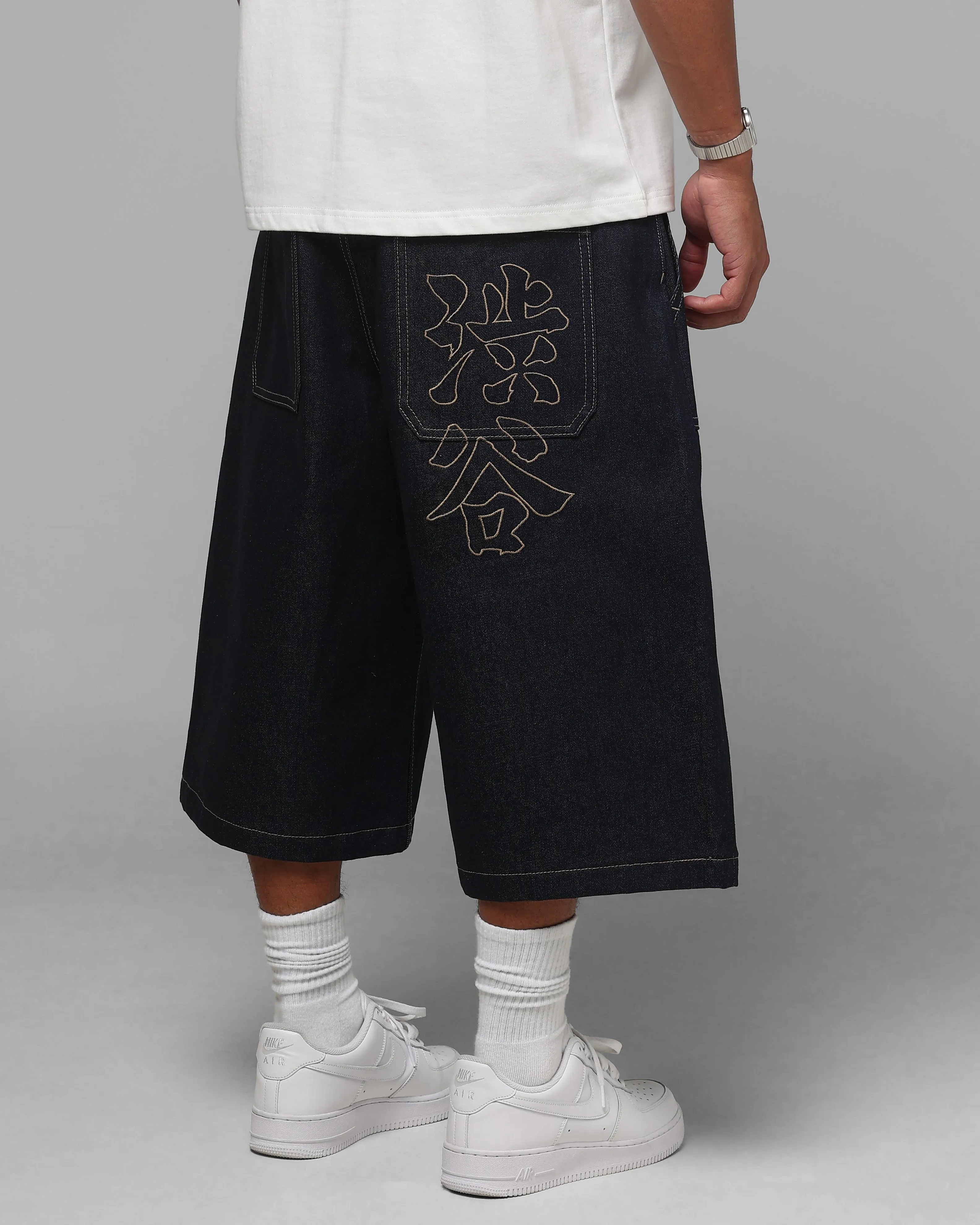 Loiter Shibuya Pleated Jorts Indigo sold by Culture Kings product image thumbnail 5